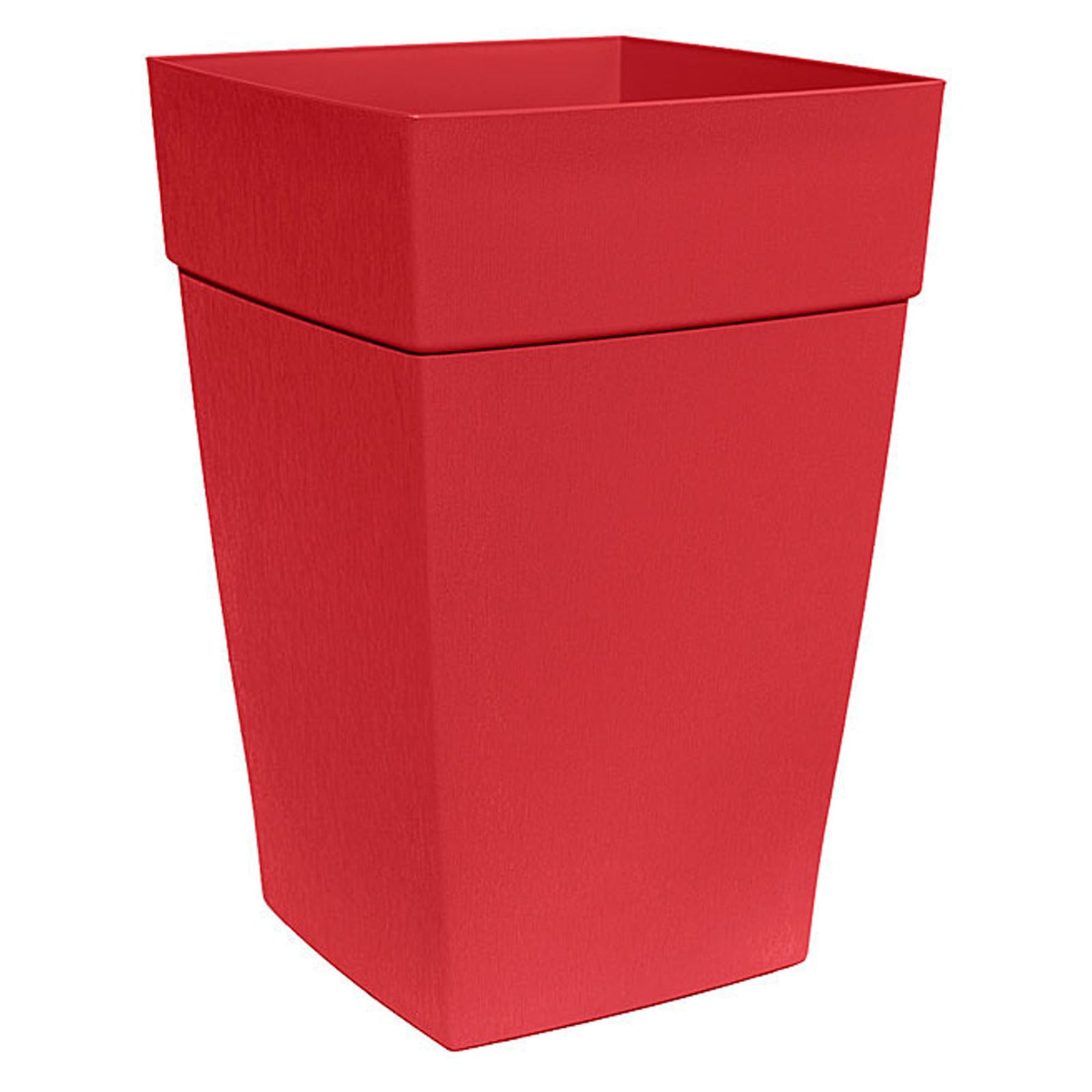 Pot à fleur, allongé, Harmony, rouge, 16''
