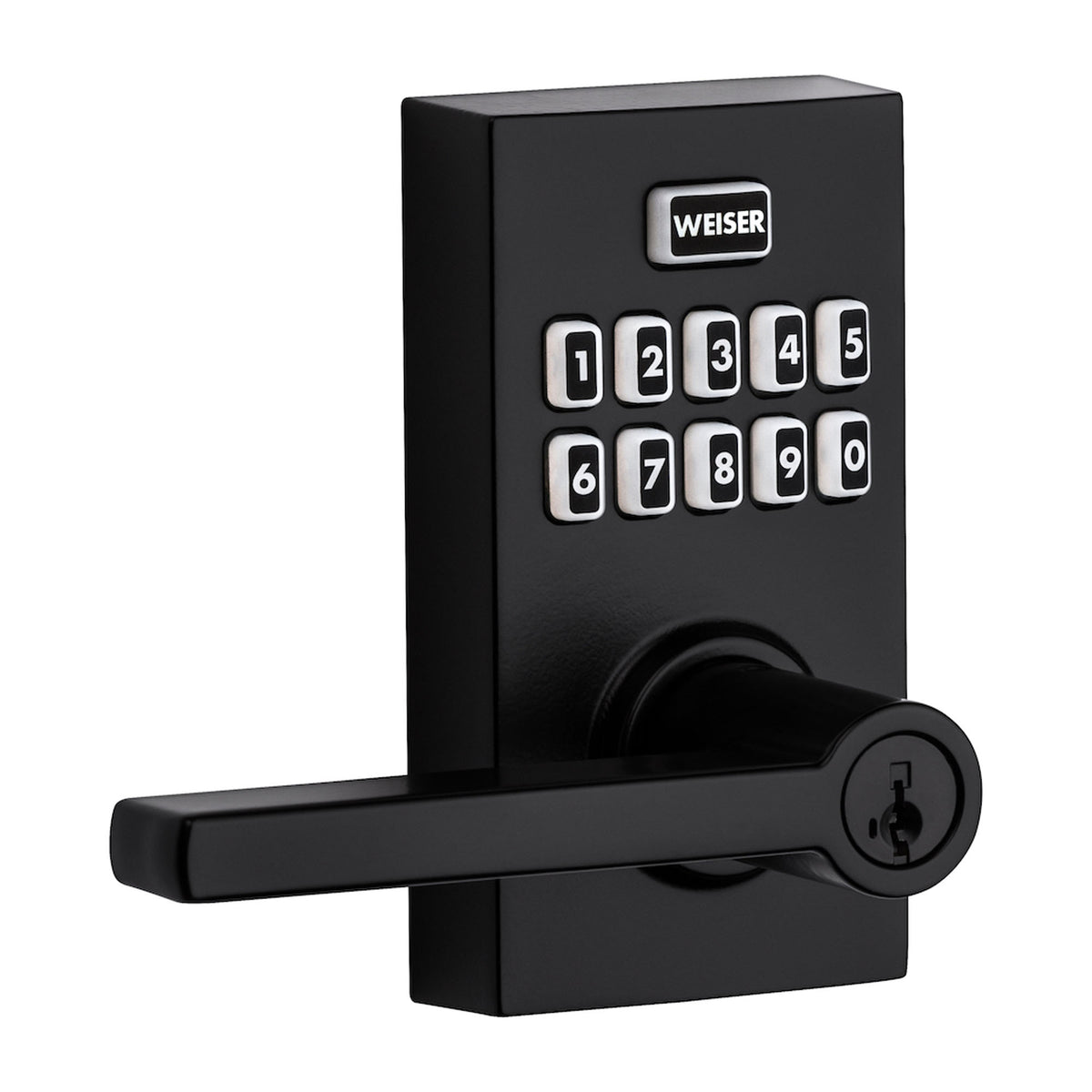 Levier électronique à clavier Contemporain, noir mat