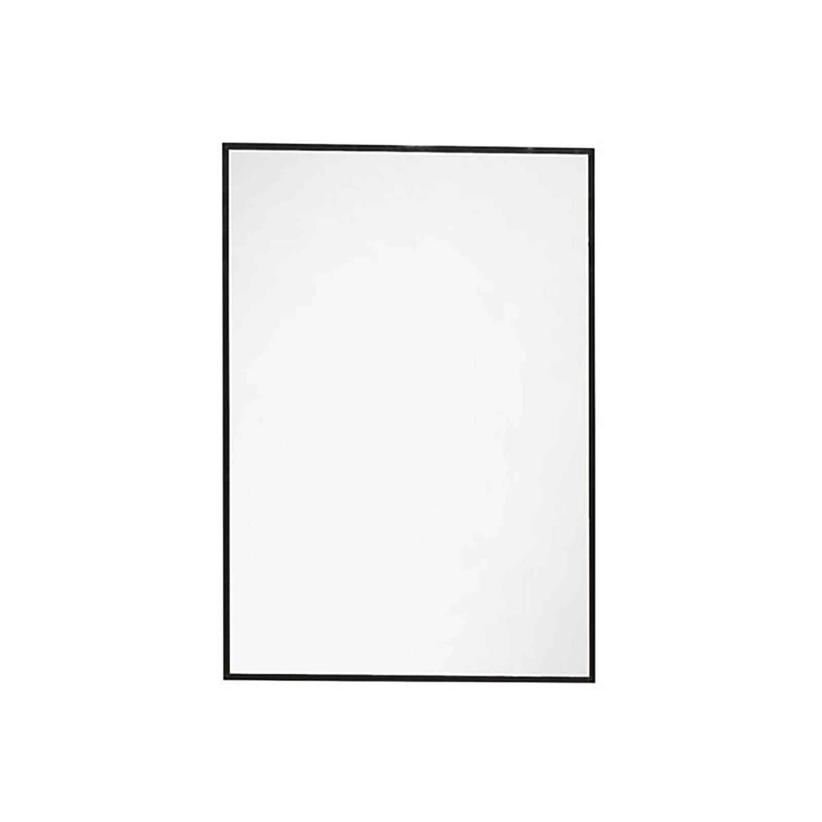Miroir rectangulaire avec cadre en aluminium 40'', noir