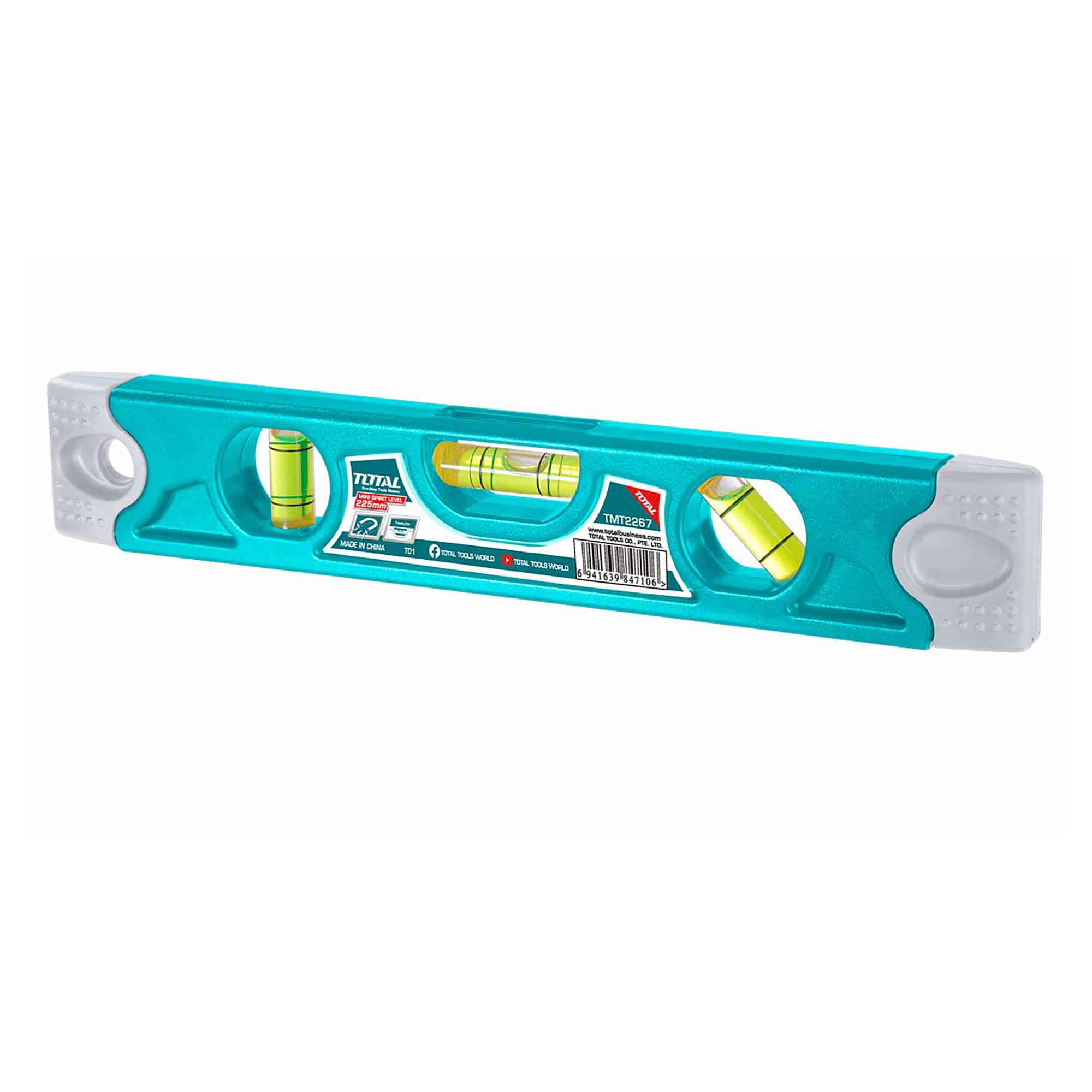 Niveau torpille magnétique en aluminium, 9""