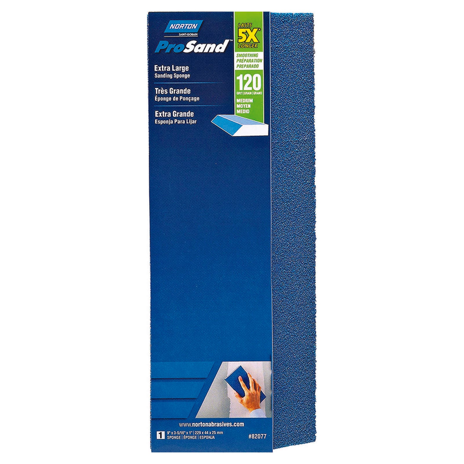 Éponge de ponçage, 9'' x 3'', 121 gr