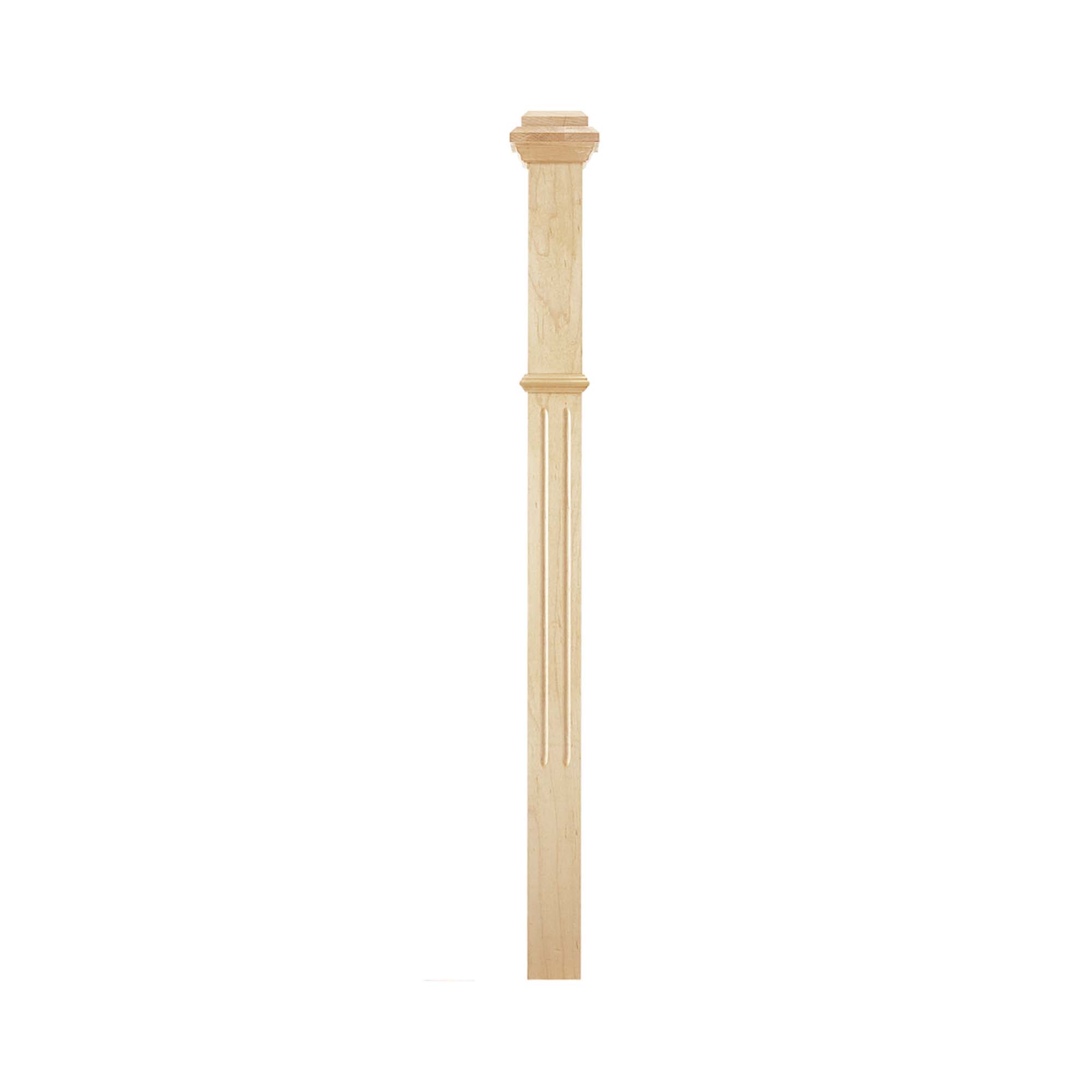Poteau de style victorien en érable 44"