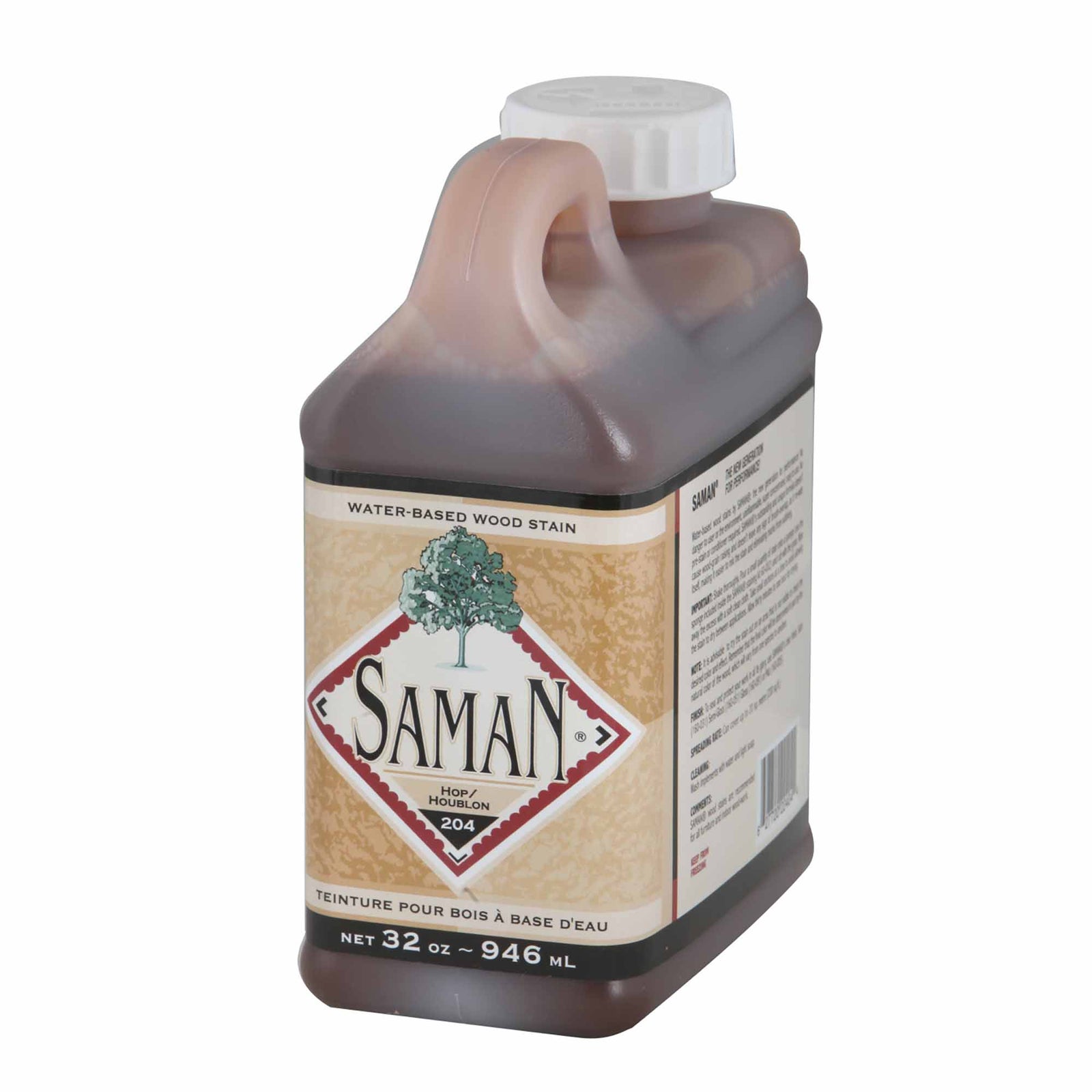 Teinture pour bois à base d'eau Houblon, 946 ml                  