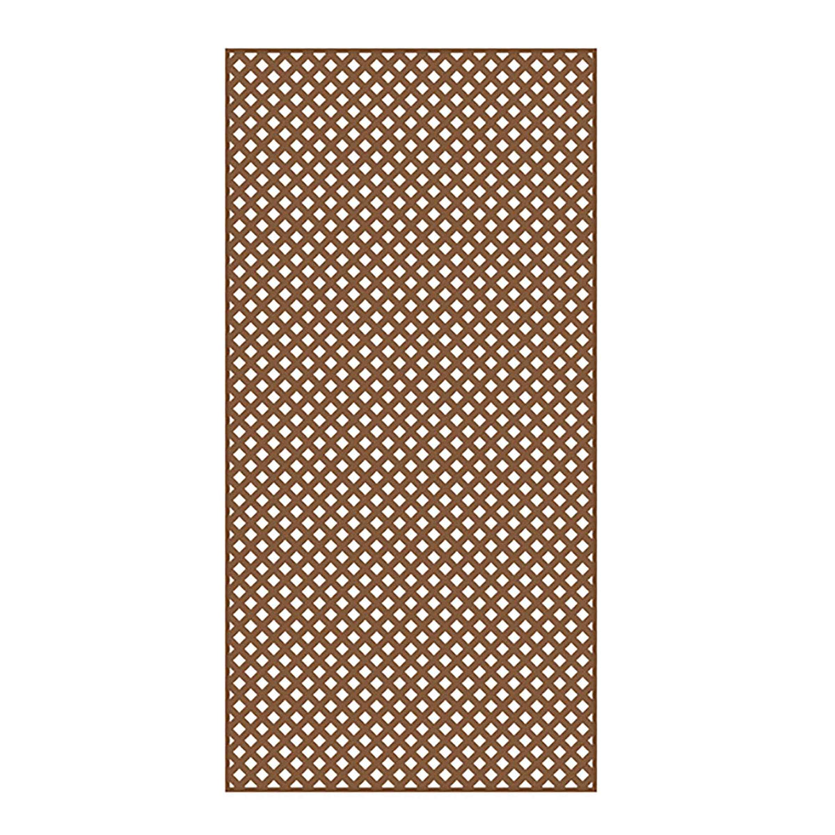 Treillis PVC intimité diamant, 4&#39; x 8&#39;, séquoia