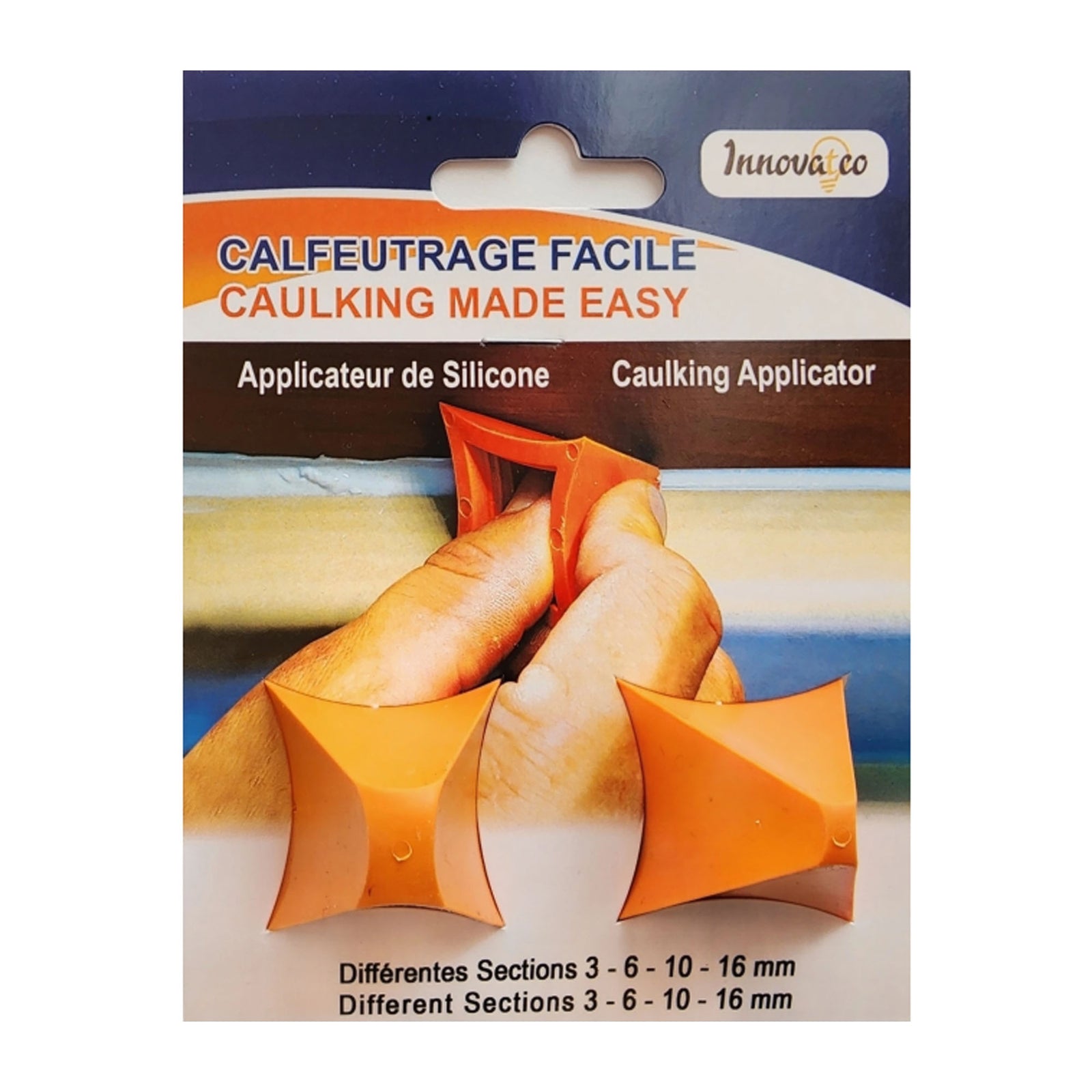 Applicateur de scellant et calfeutrant facile, 3 MM, 6 MM, 10 MM, 16 MM