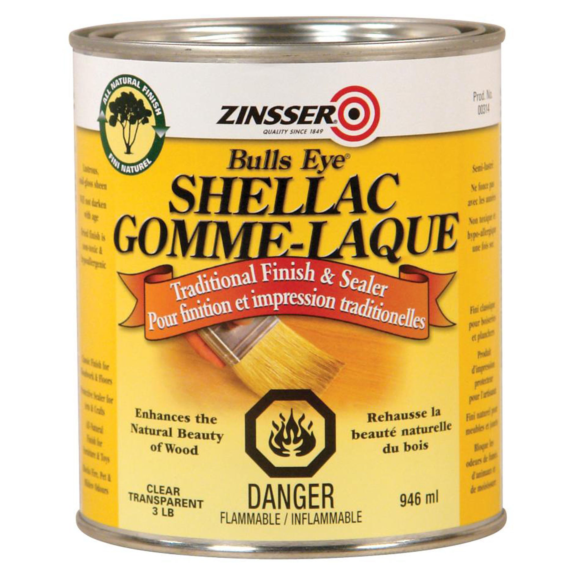 Gomme à laqué, clair, 946 ml