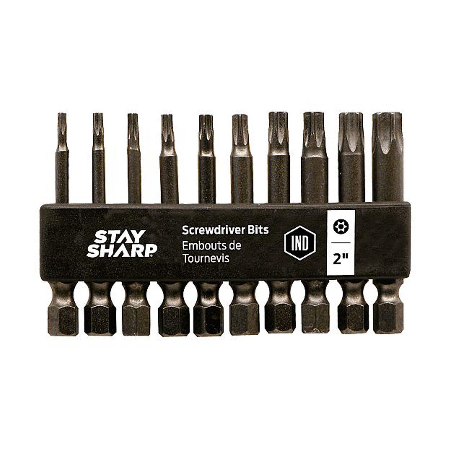  Cartouche d'embout TORX sécurité 2" assorties, 10 morceaux