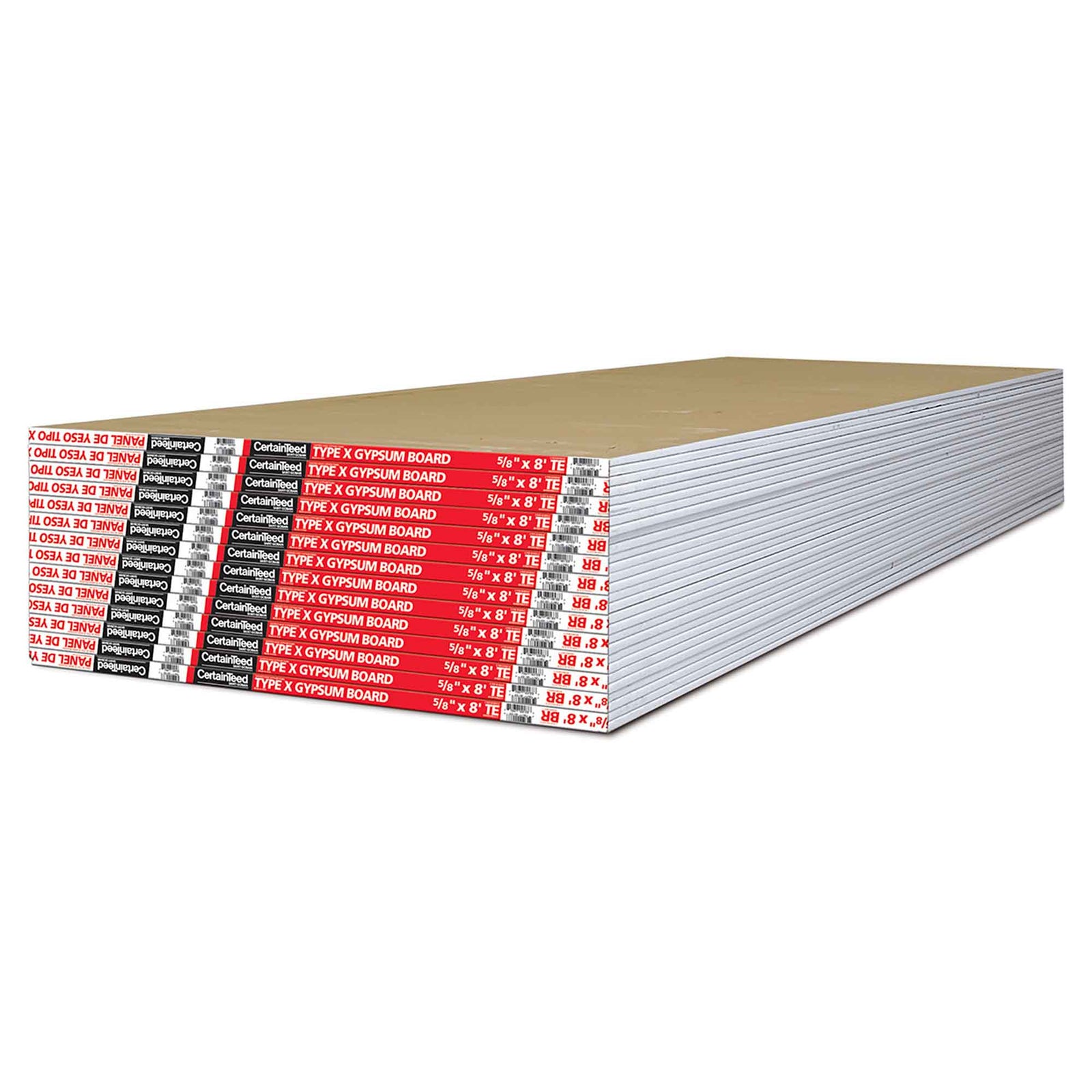 Panneau de Gypse 5/8’’ x 4' x 8’ résistant au feu et moisissure