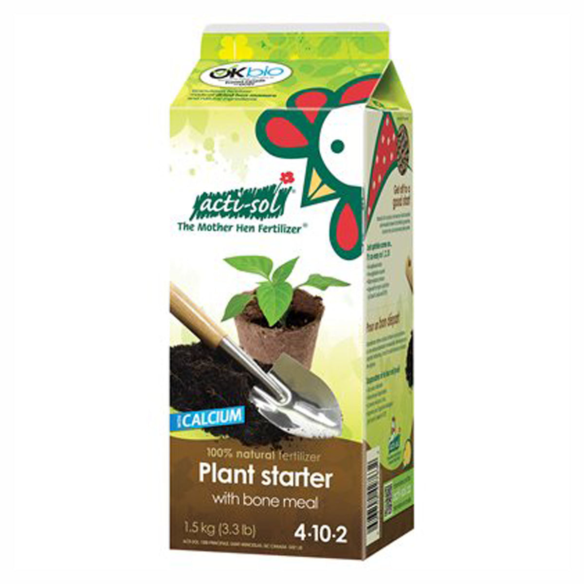 Engrais transplanteur, os moulus, 4-10-2, 1,5 kg