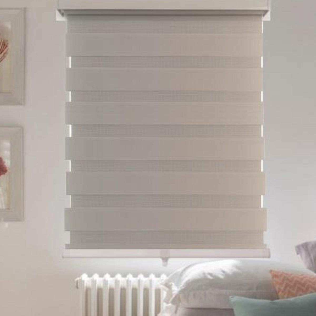 Store alternée, sans cordon, gris, 52'' x 84''