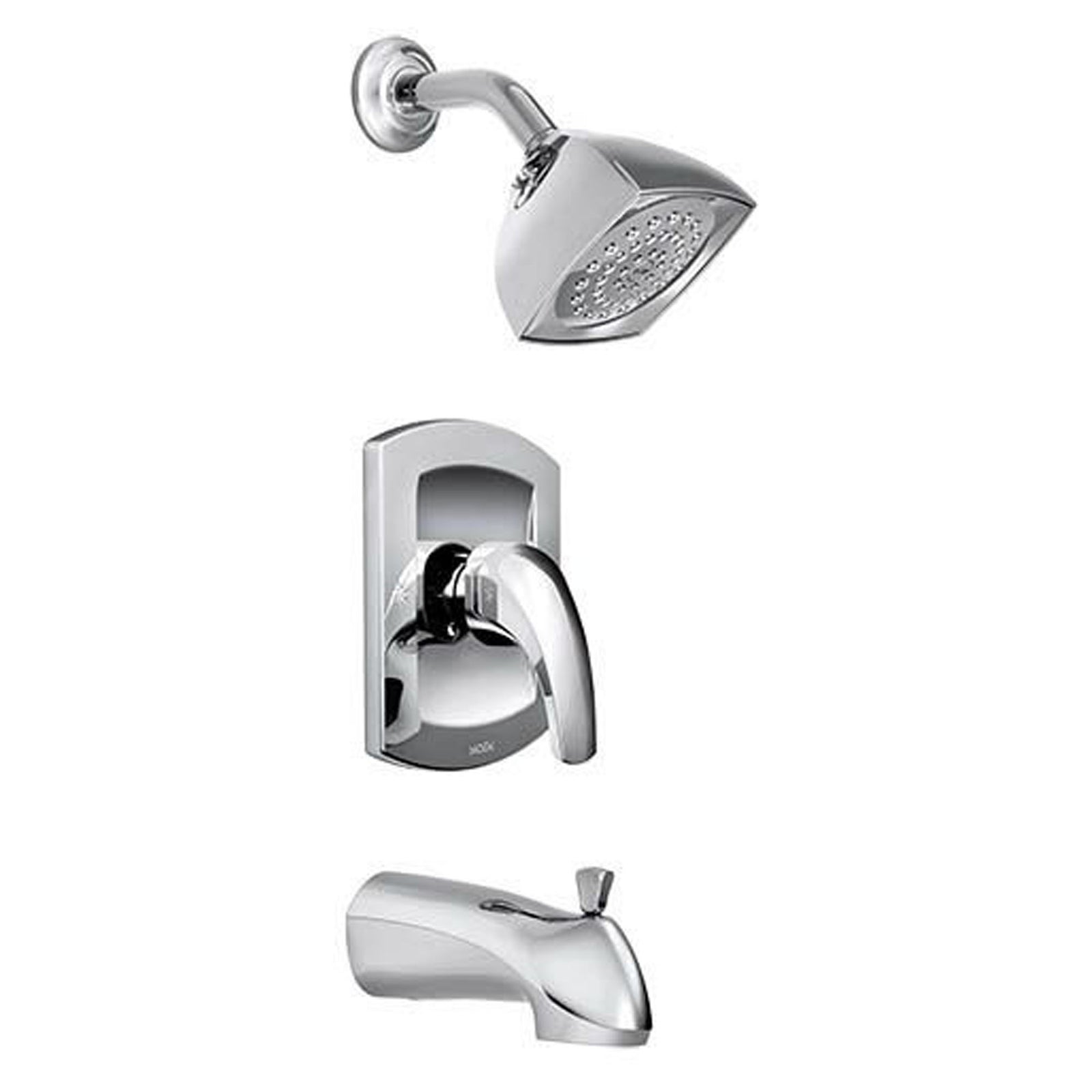 Robinet de bain et douche, Zarin, 1 poignée, chrome