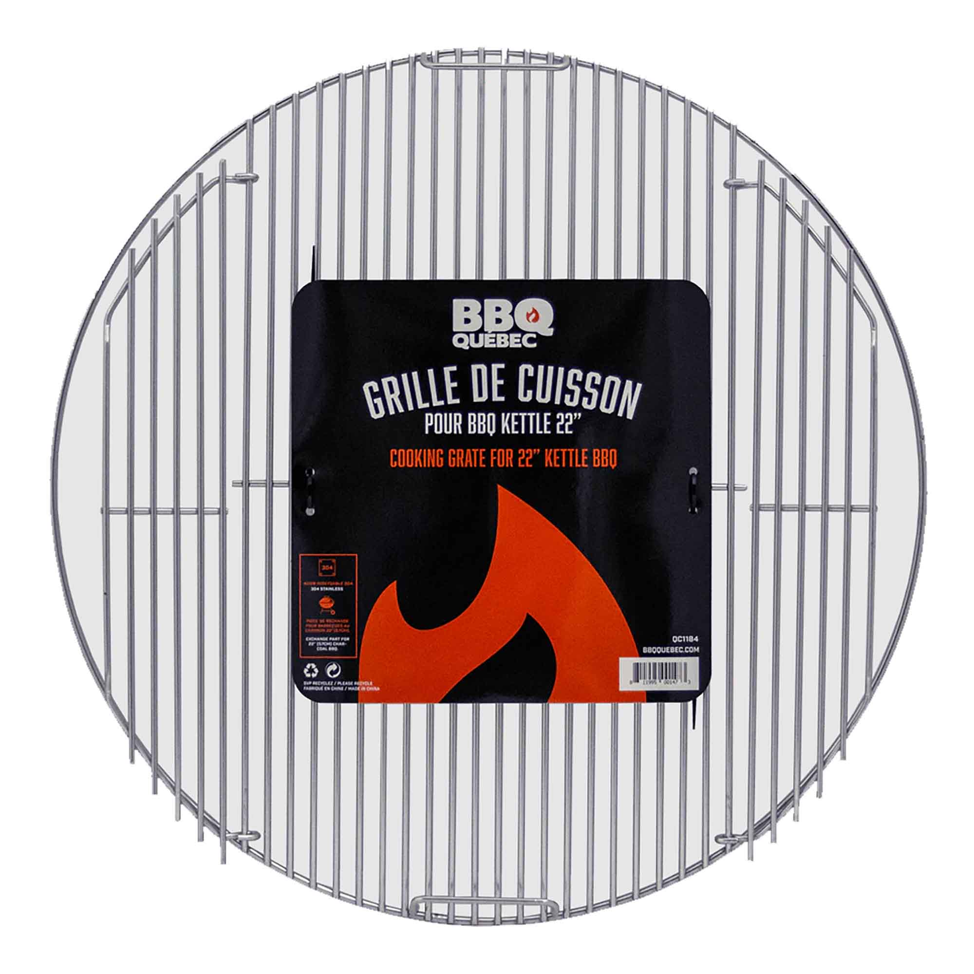 Grille pour Kettle en acier inoxydable 304, 22''