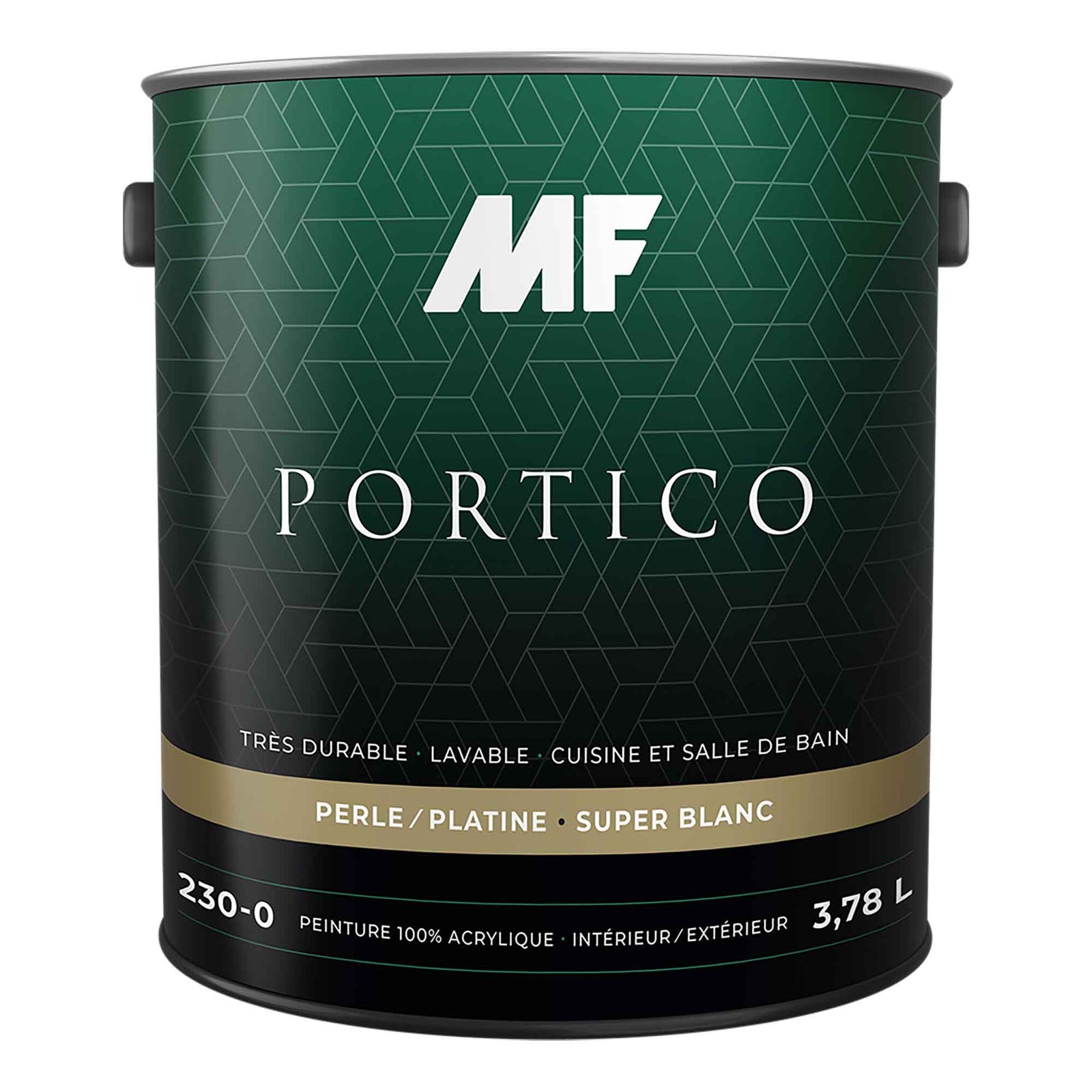 Peinture intérieur et extérieur Portico, satin, blanc, 3,78 litres