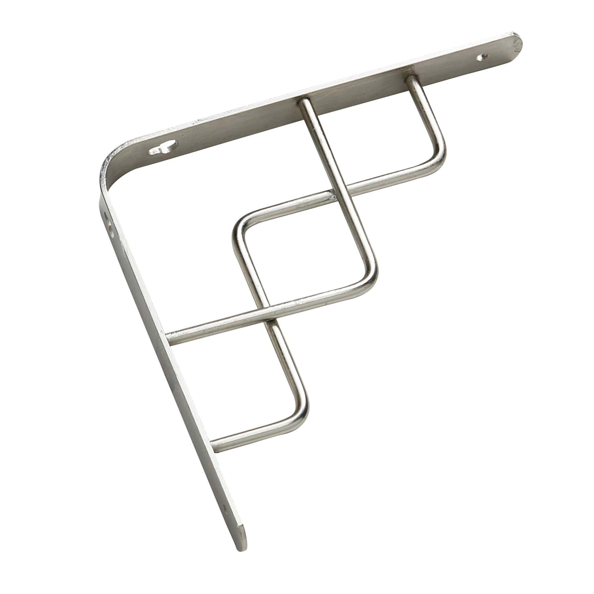 Support nickel bossé et décoratif à tablette # 4972, 8'' x 8''