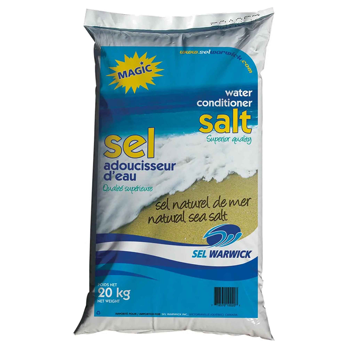 Sel adoucisseur d&#39;eau MAGIC, 20 kg