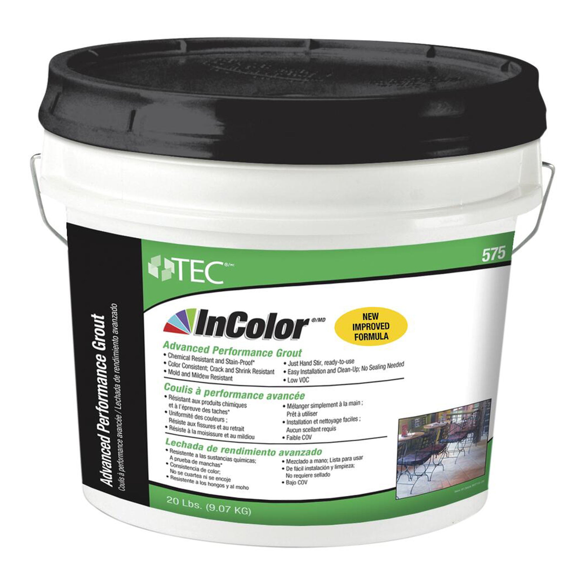 Coulis sans sable 620 noir de jais, 9,75 lb