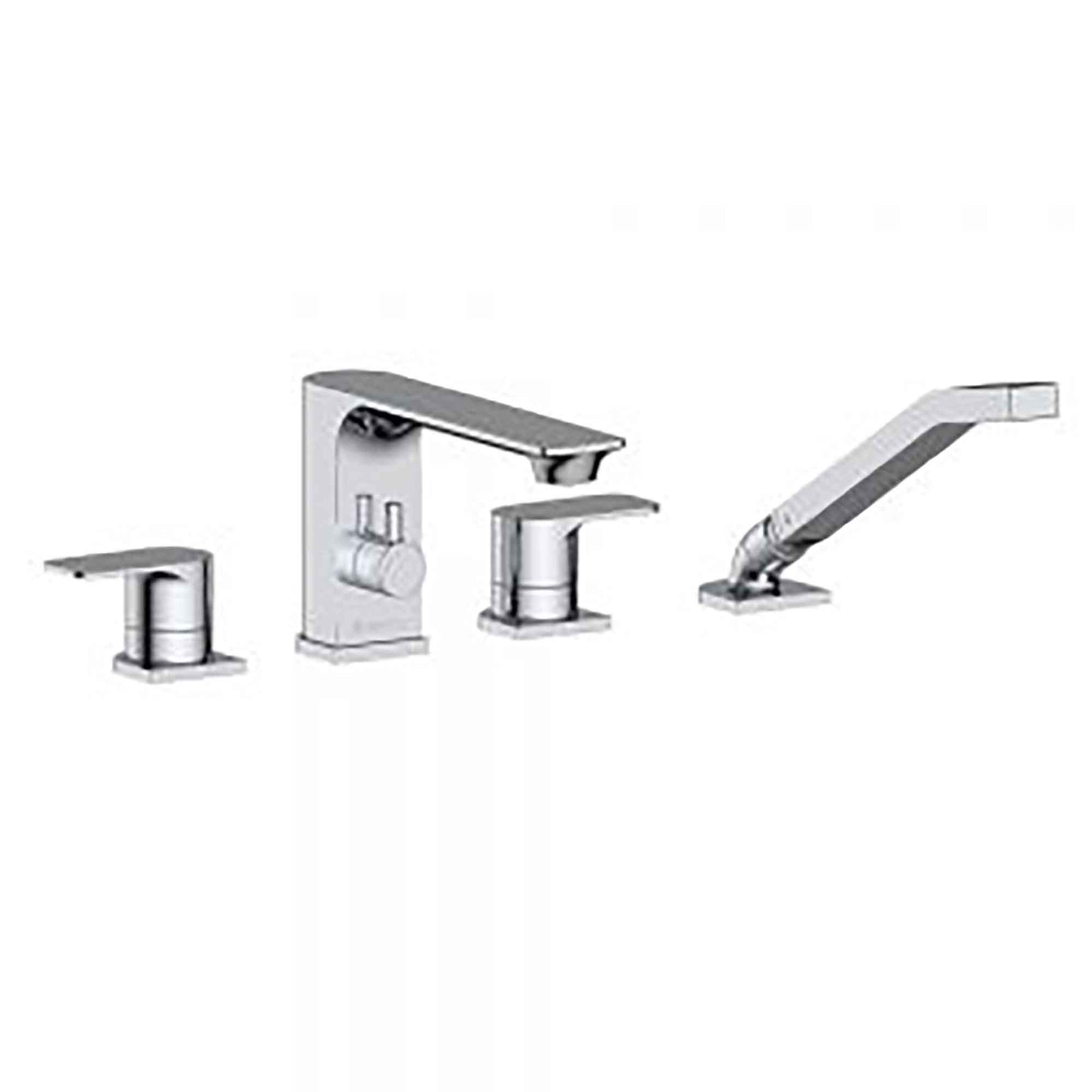 Robinet de bain rond 4 pièces Elena, chrome