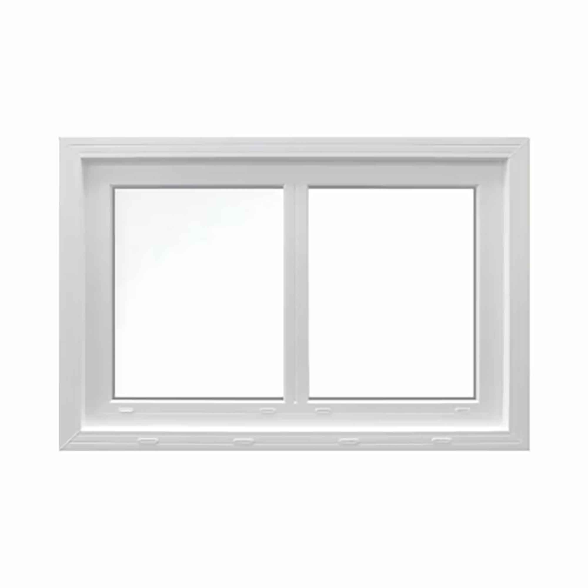 Fenêtre coulissante simple avec moulure a brique, 36'' x 24''