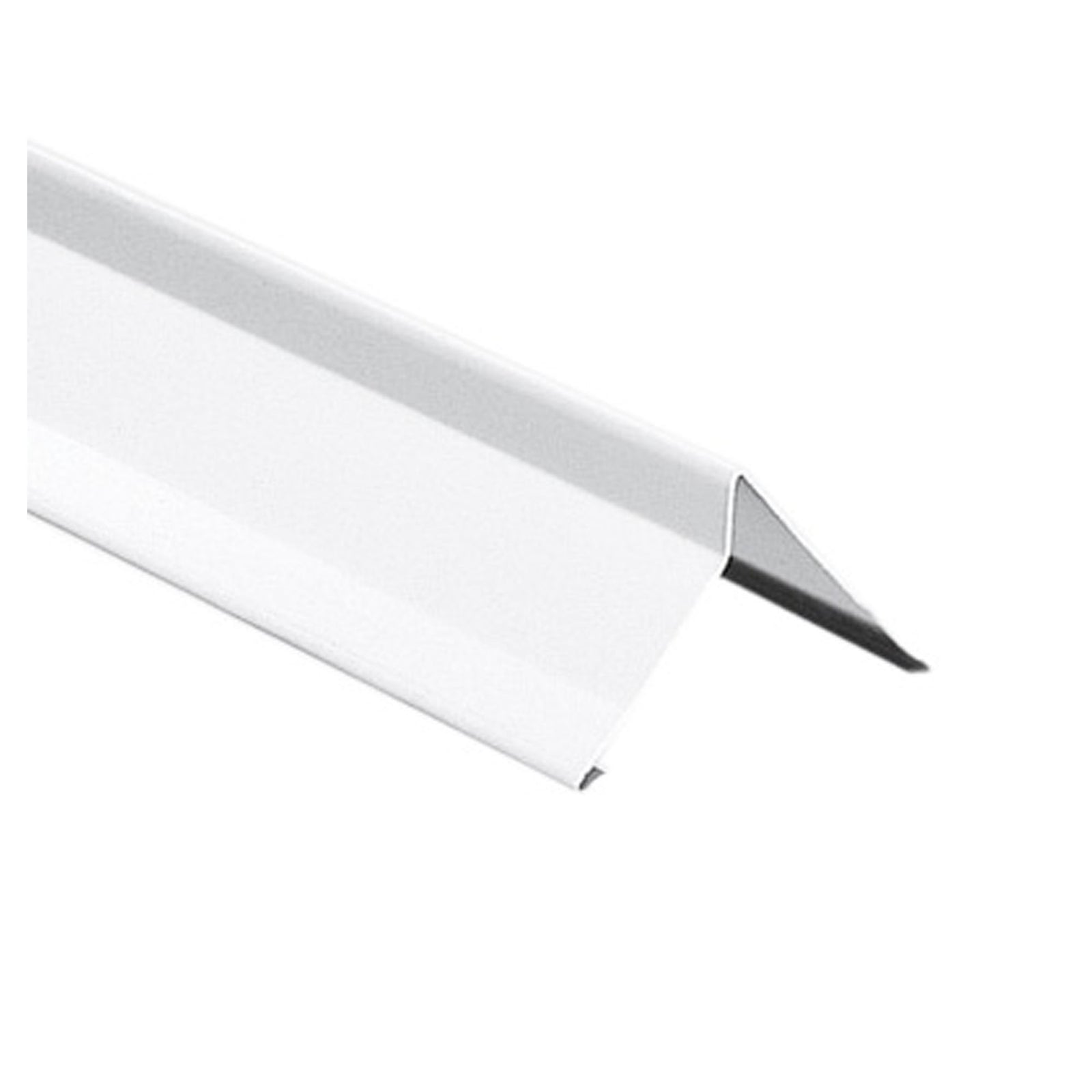 Solin de toit réversible en aluminium, 3'' x 3'' x 10', blanc