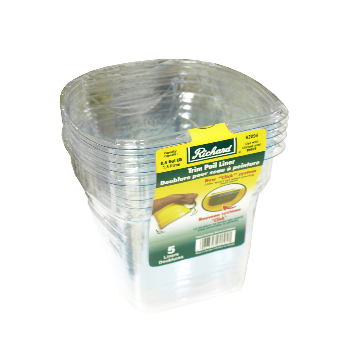 Doublure pour seau de peinture « trim pail » (paquet de 5)