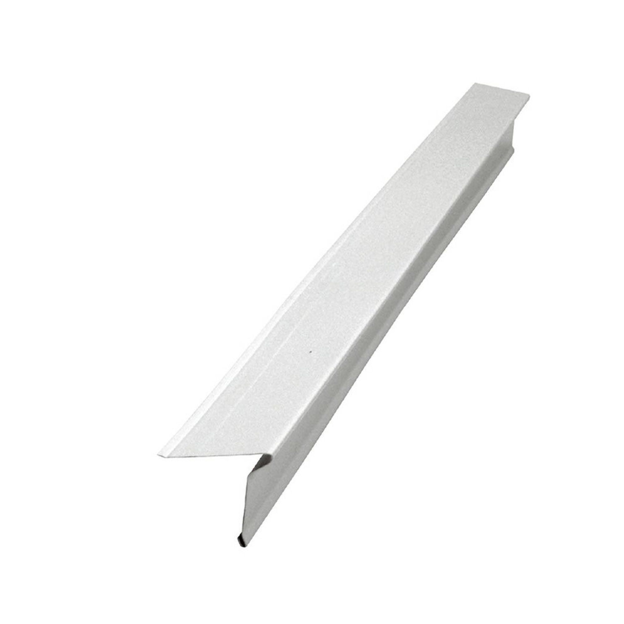 Solin de toit départ en aluminium, 10', blanc