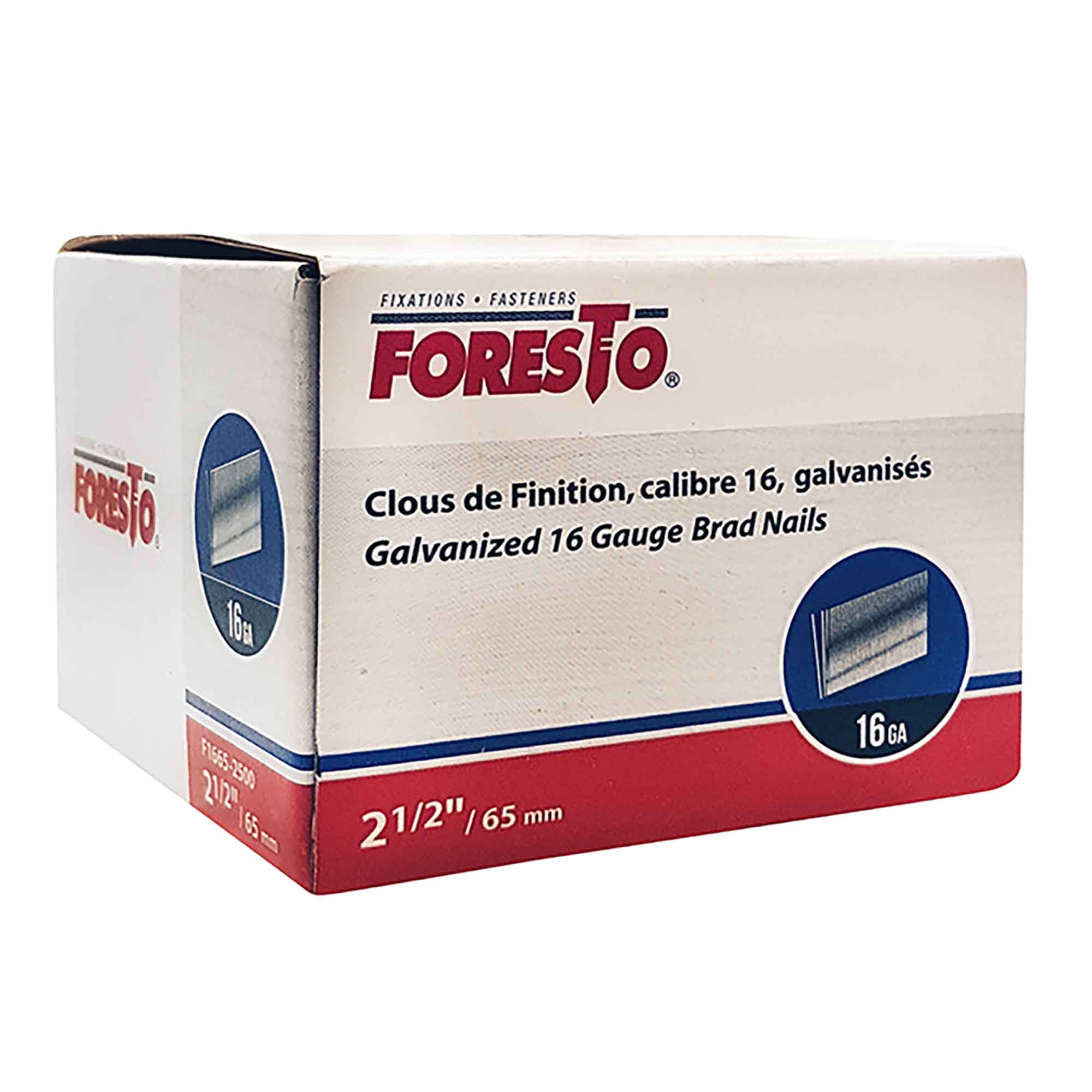 Clous de finition en acier inoxydable, 2- 1/2 ’’