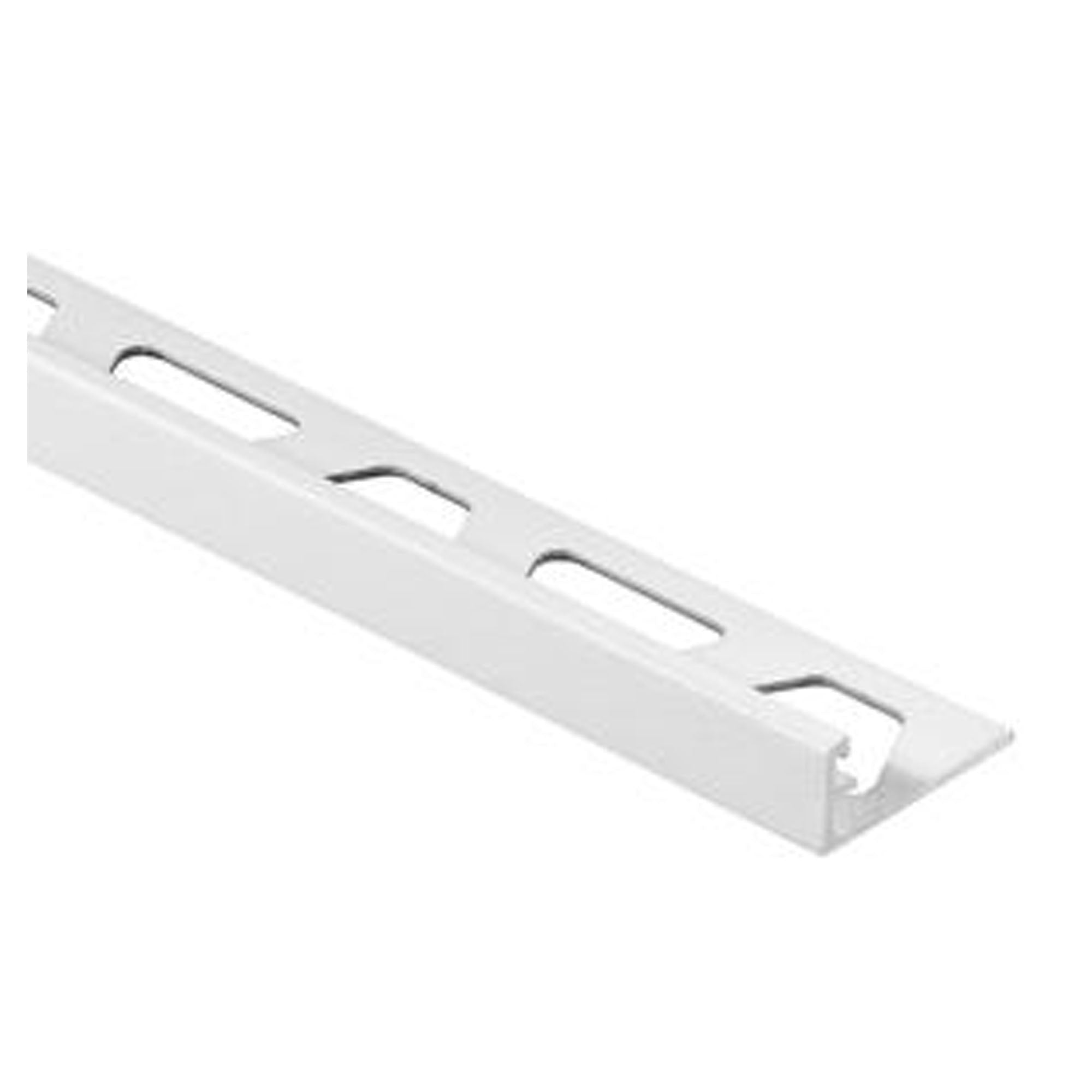 Moulure profilée de protection pour transition en pente 87° en aluminium blanc mat 5/16''