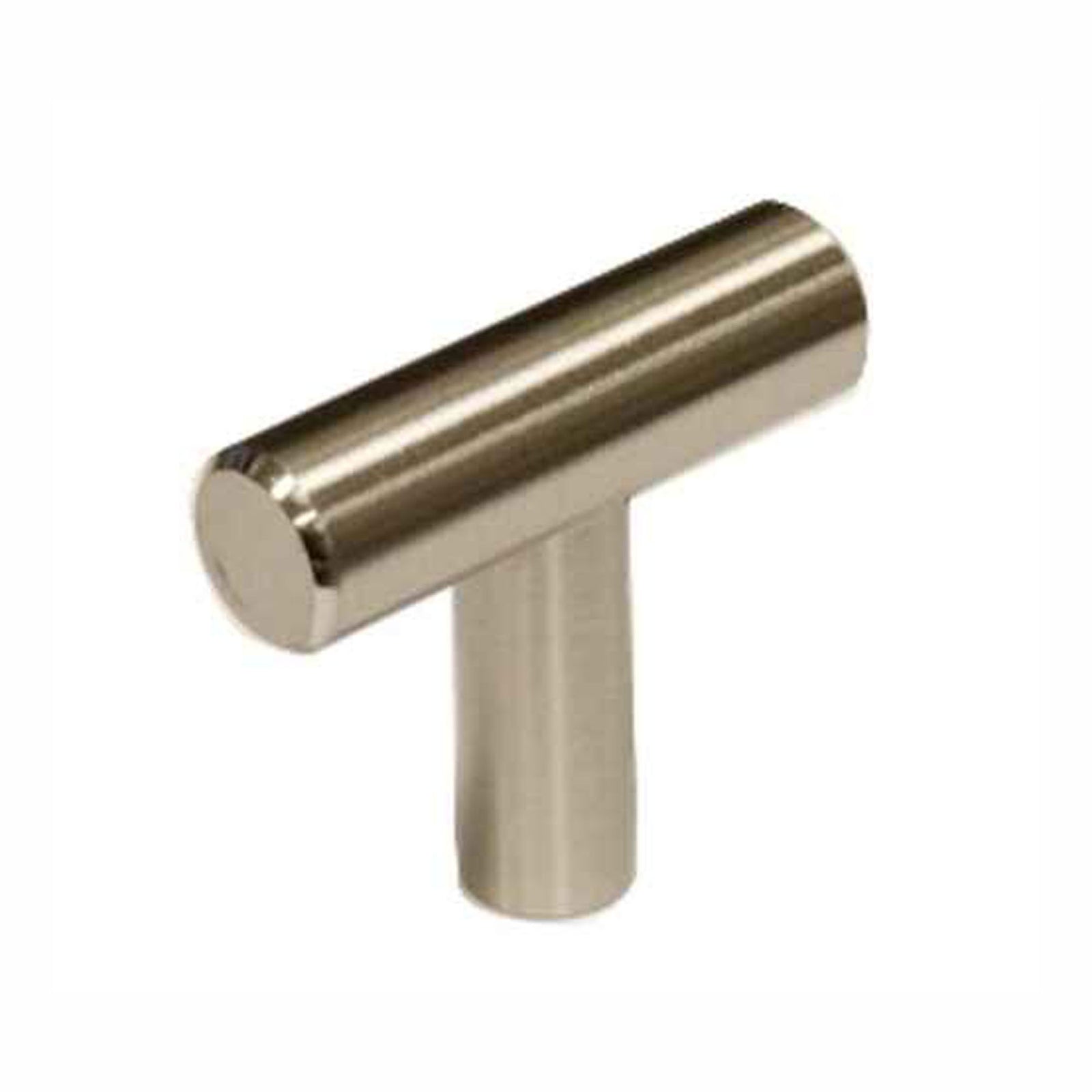 Bouton moderne rond, nickel antique, 40 mm