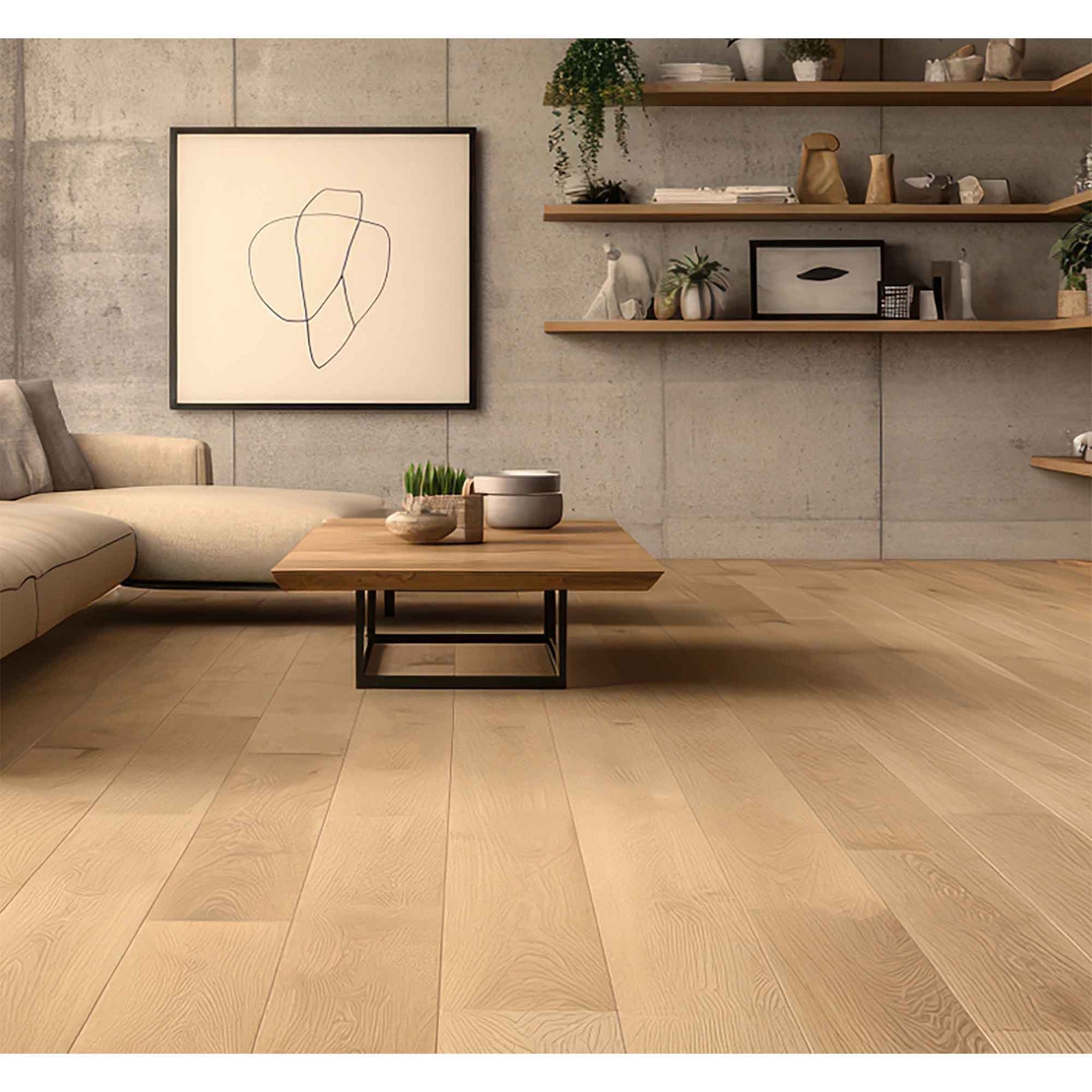 Plancher Strato ingénerie, érable sélect, 6'' x 48'', Solenne