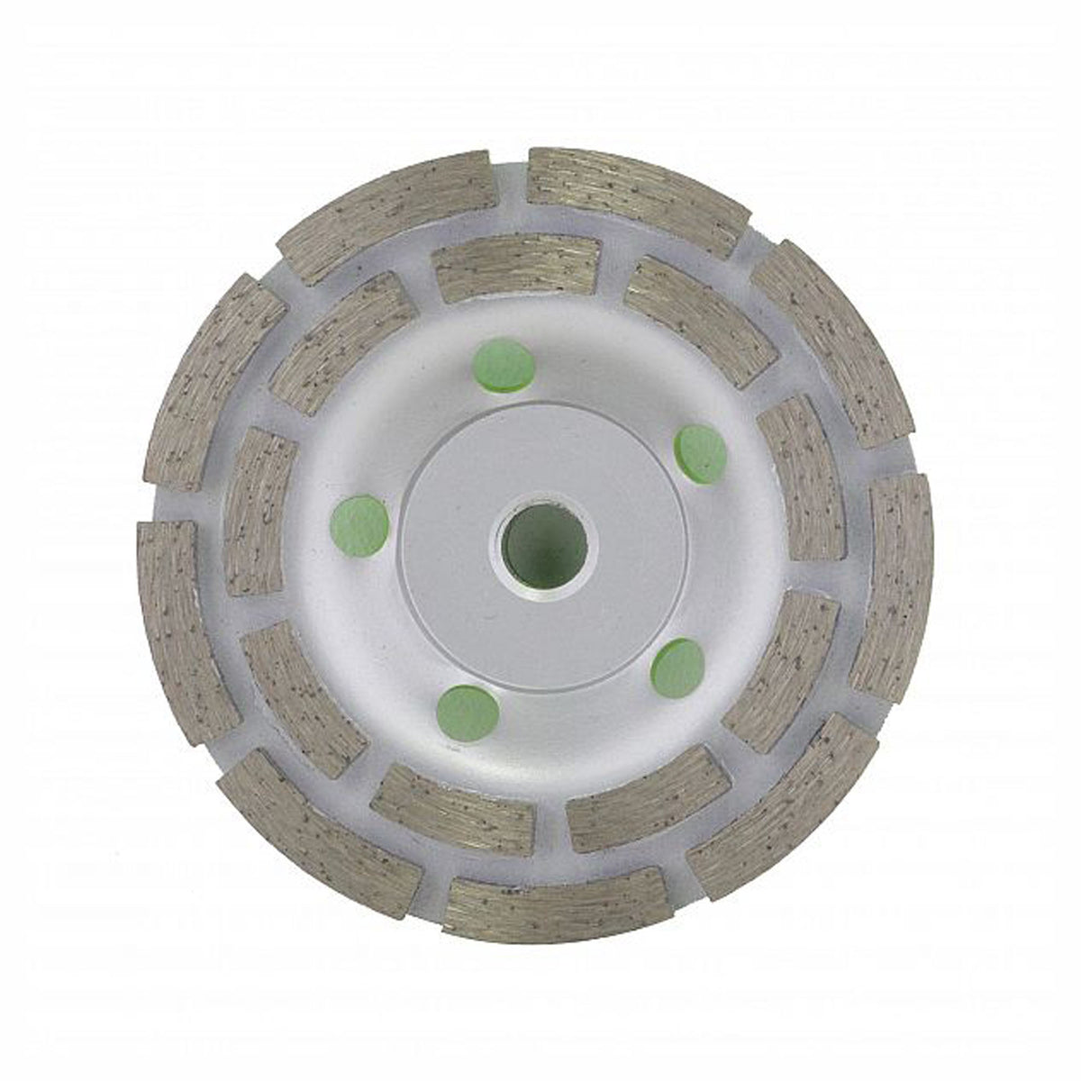 Meule boisseau abrasif double aux diamants, 4,5''