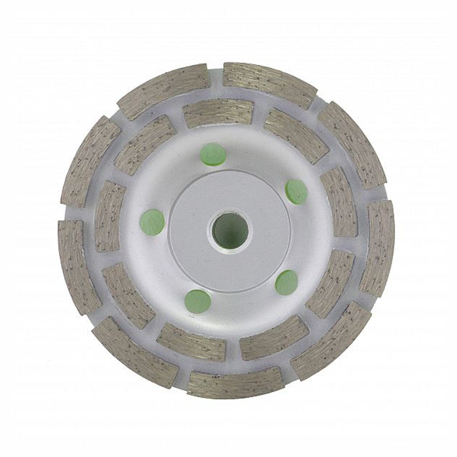 Meule boisseau abrasif double aux diamants, 4,5''