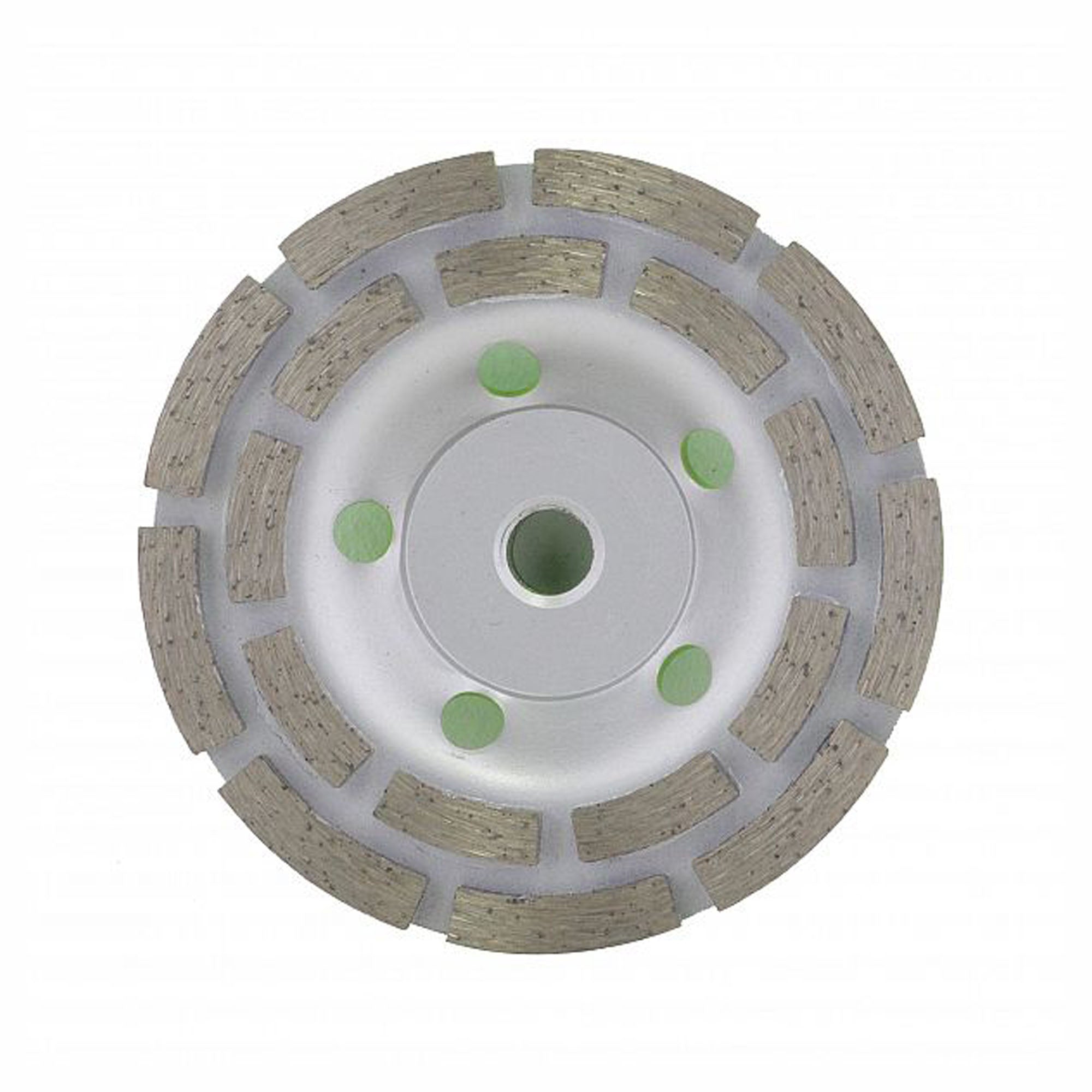 Meule boisseau abrasif double aux diamants, 4,5''