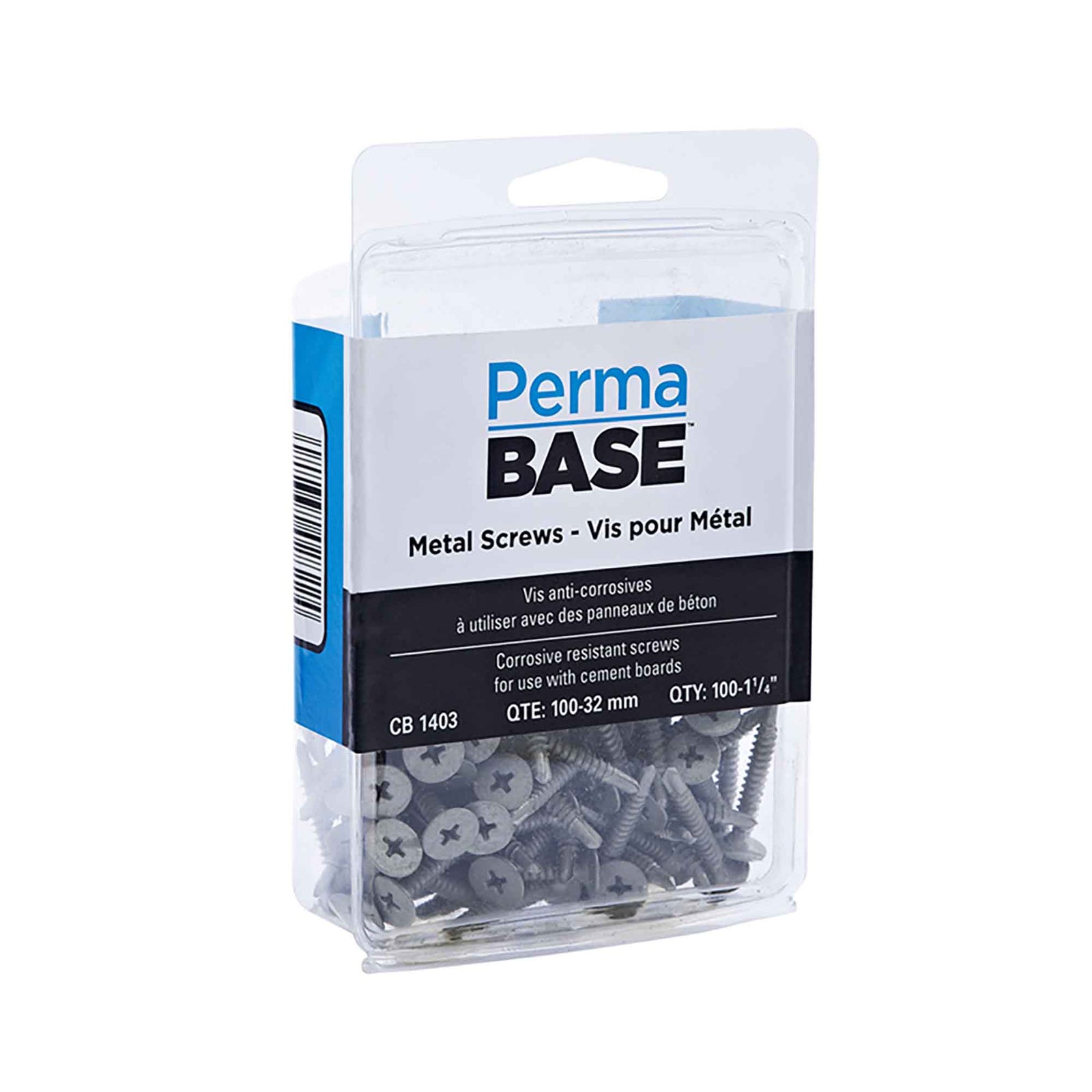 Vis perma base, pour métal et bois, 1-1/4'' (boite de 100)