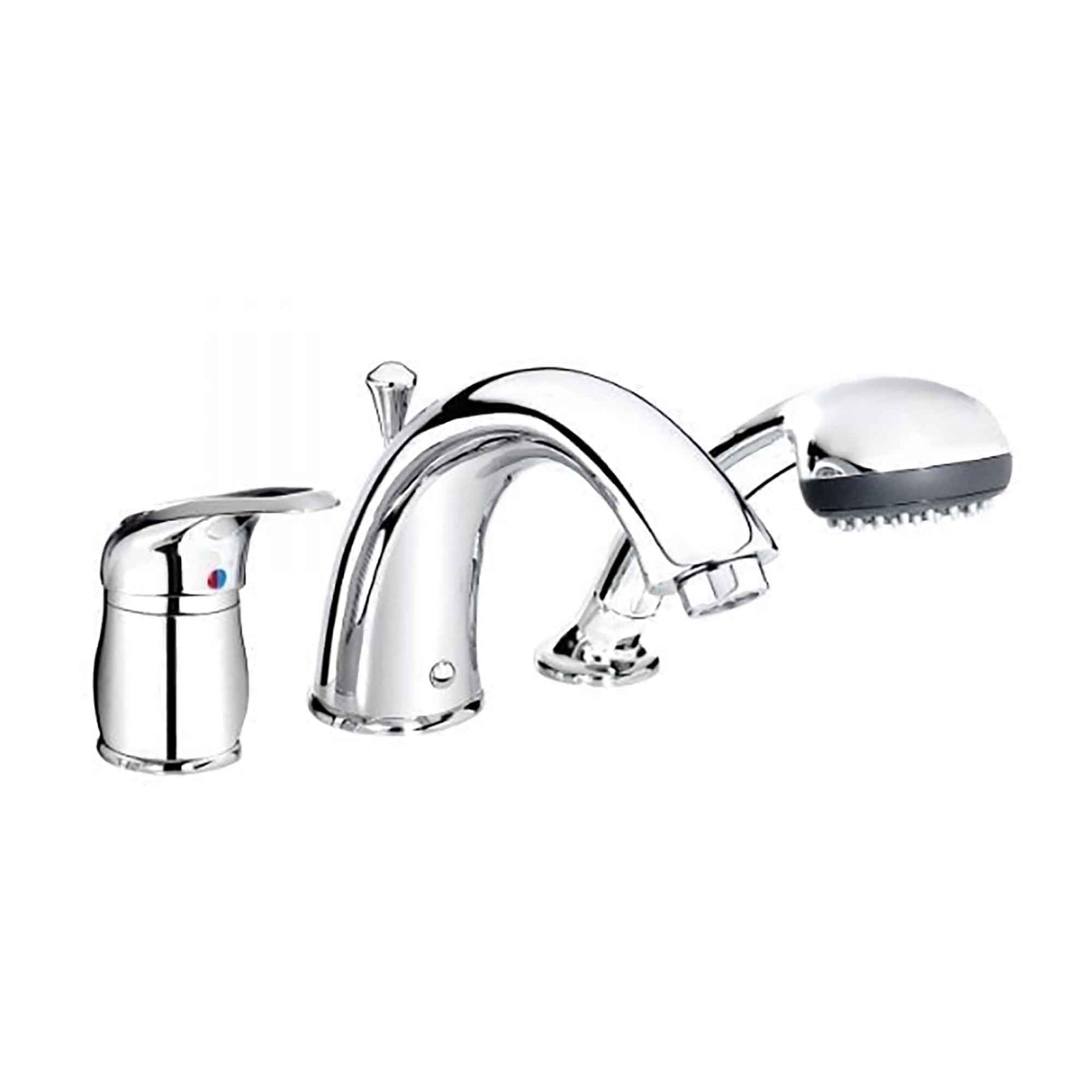 Robinet de bain romain, chrome