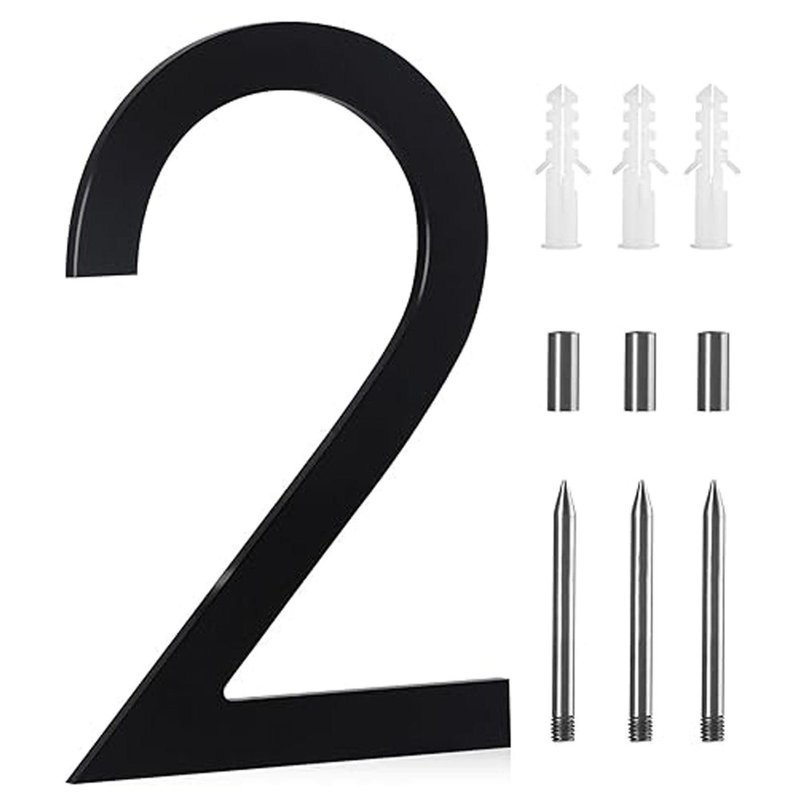 Chiffre d'adresse civique 9'', noir, #2