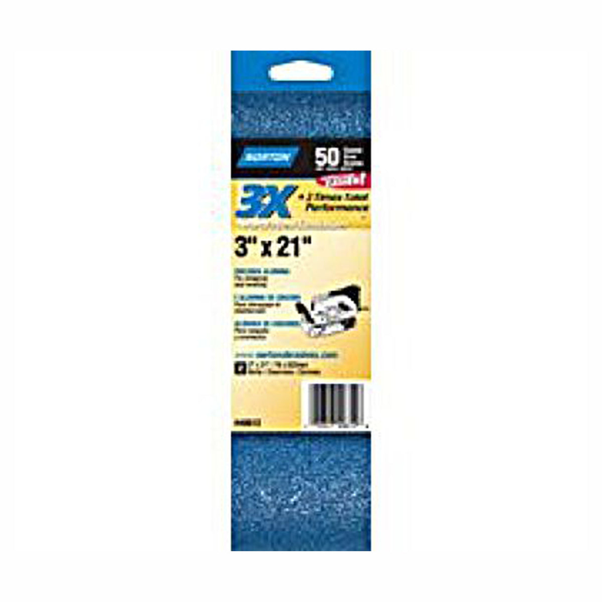 Courroie abrasive, 3'' x 21'', 50 gr