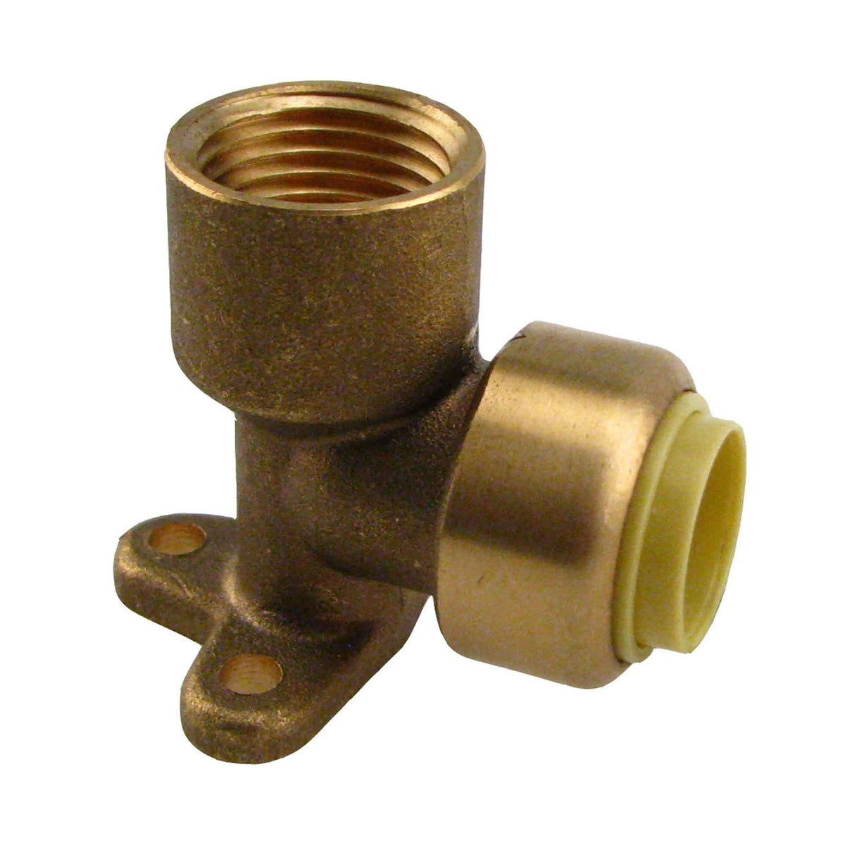 Raccord en coude à oreilles sans plomb, 1/2&quot; PF x 1/2&quot; FPT