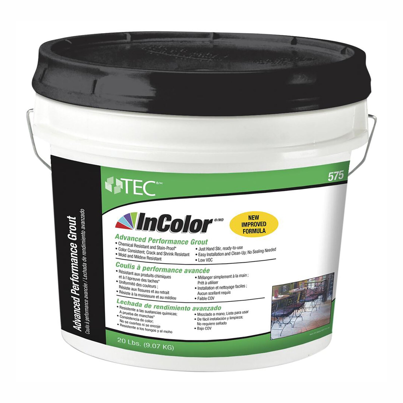 Coulis sans sable 620 blanc optique, 9,75 lb