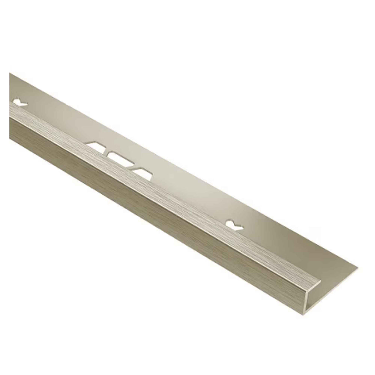 Moulure profilée VINPRO-S de bordure en aluminium nickel brossé, 5/32''