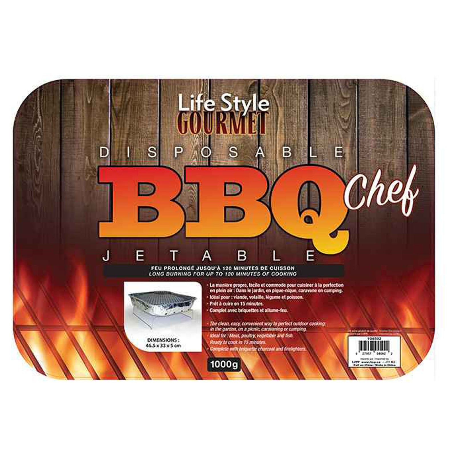 BBQ jetable, 500 gr