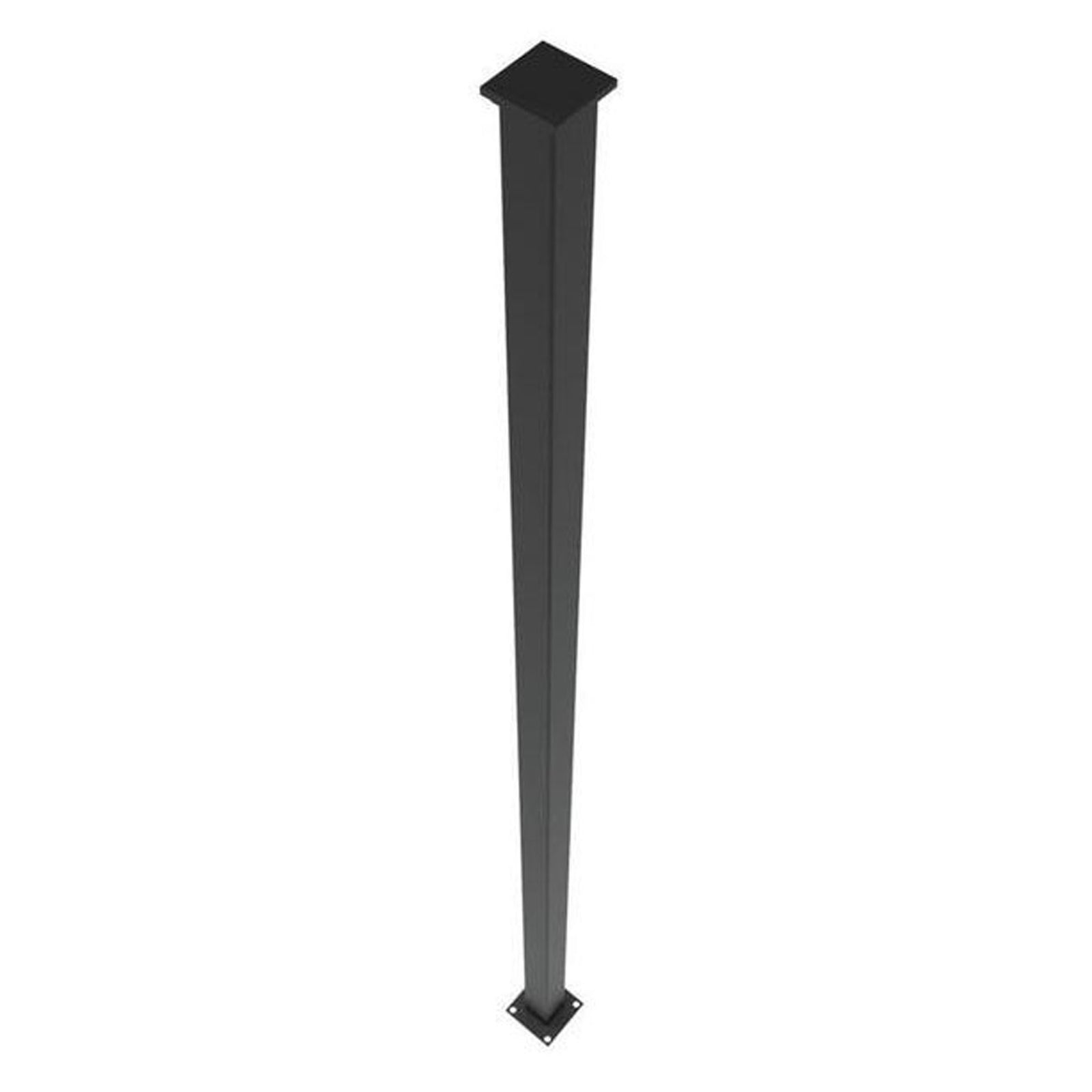 Poteau de surface, universel, moderne, noir, 44''