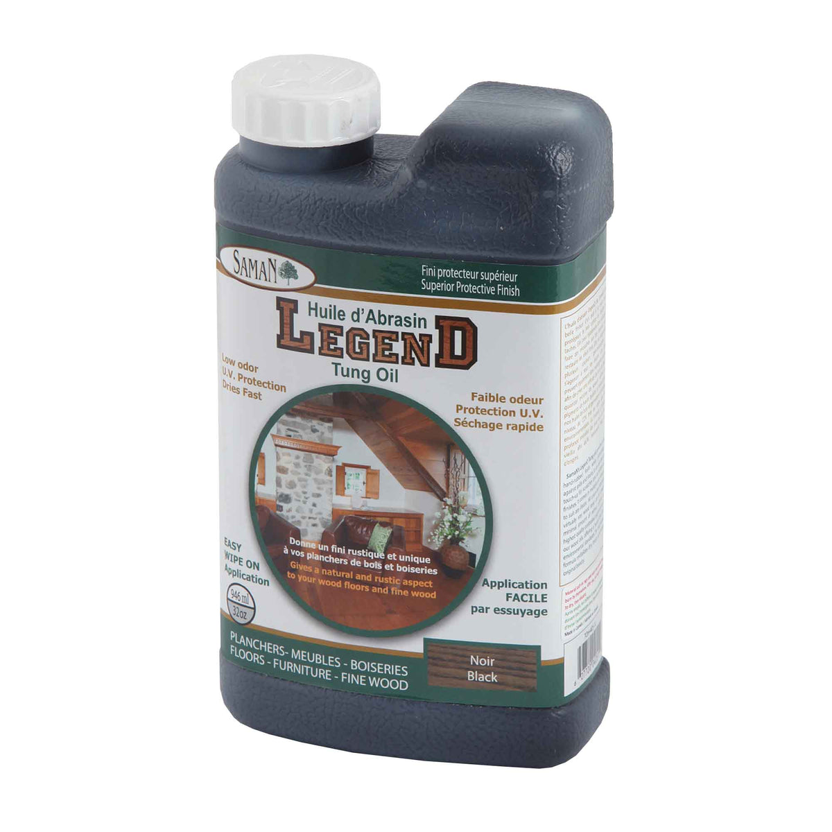 Huile protectrice d&#39;Abrasin Noir, 946 ml      