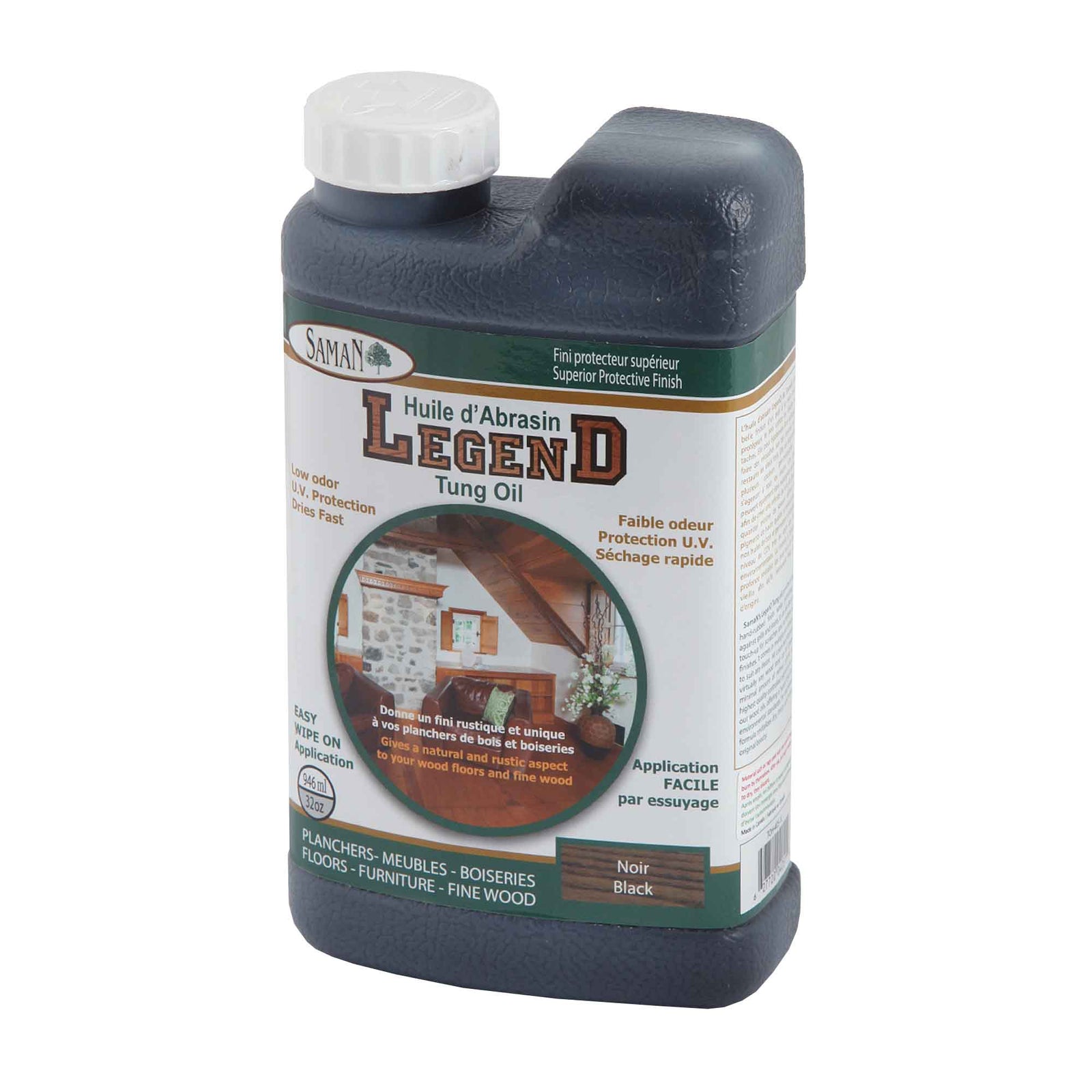 Huile protectrice d'Abrasin Noir, 946 ml      