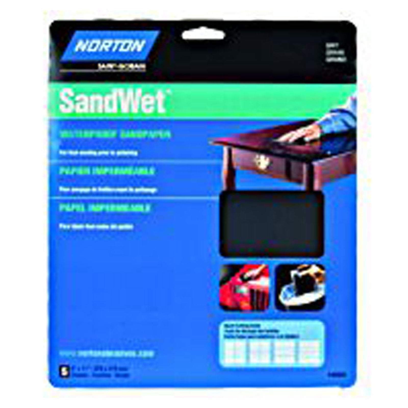 Feuille abrasive sèche / humide, 9'' x 11'', 220 gr