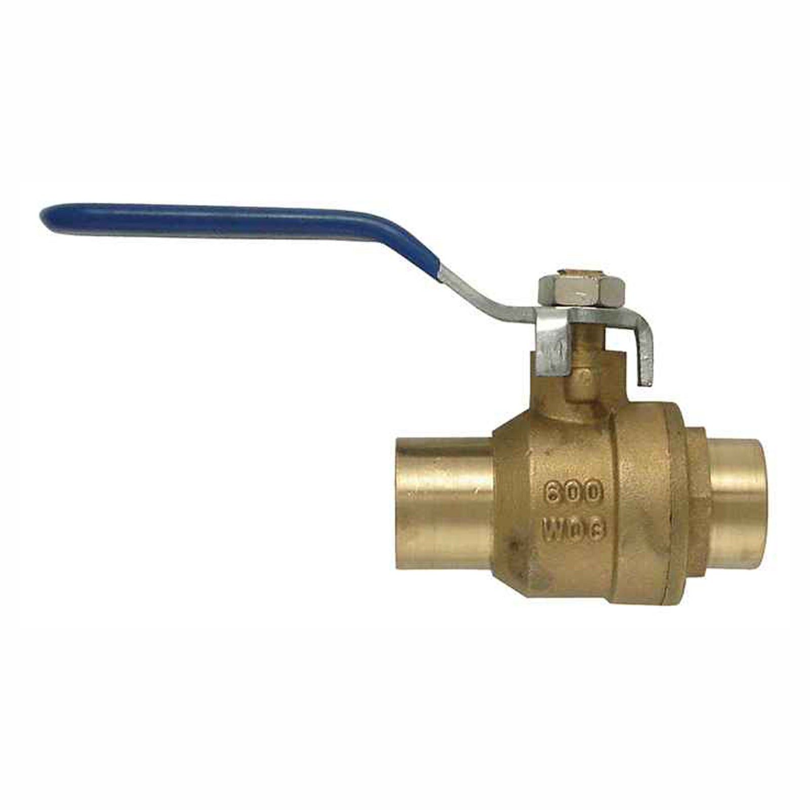Valve à bille, 1/4 de tour cuivre, sans drain,  3/4''
