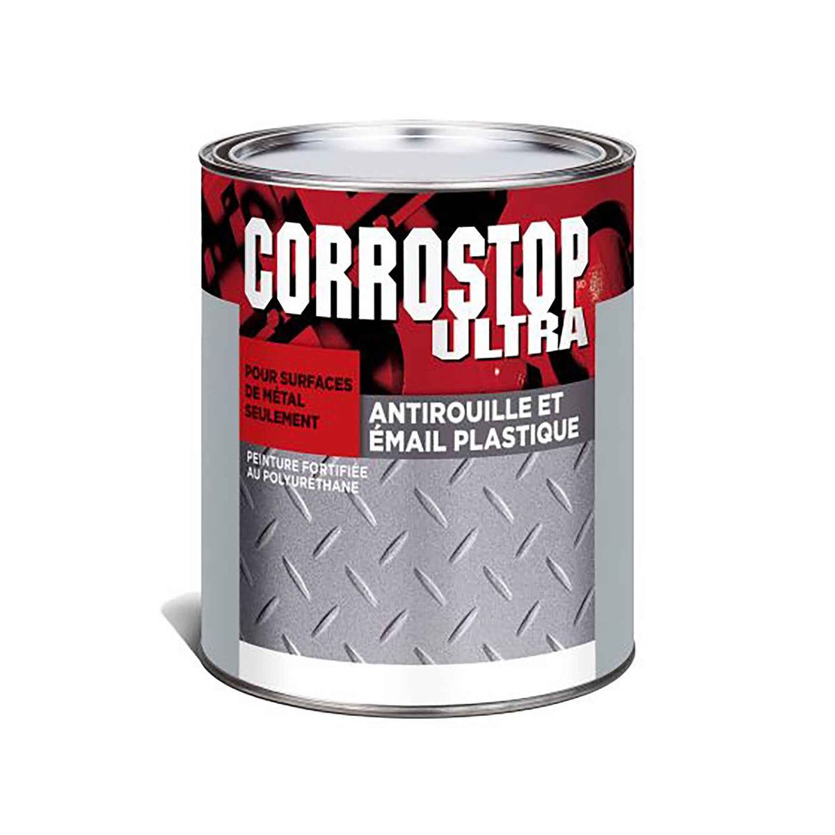 Peinture Corrostop, antirouille, rouge éclatant brillant, 946 ml