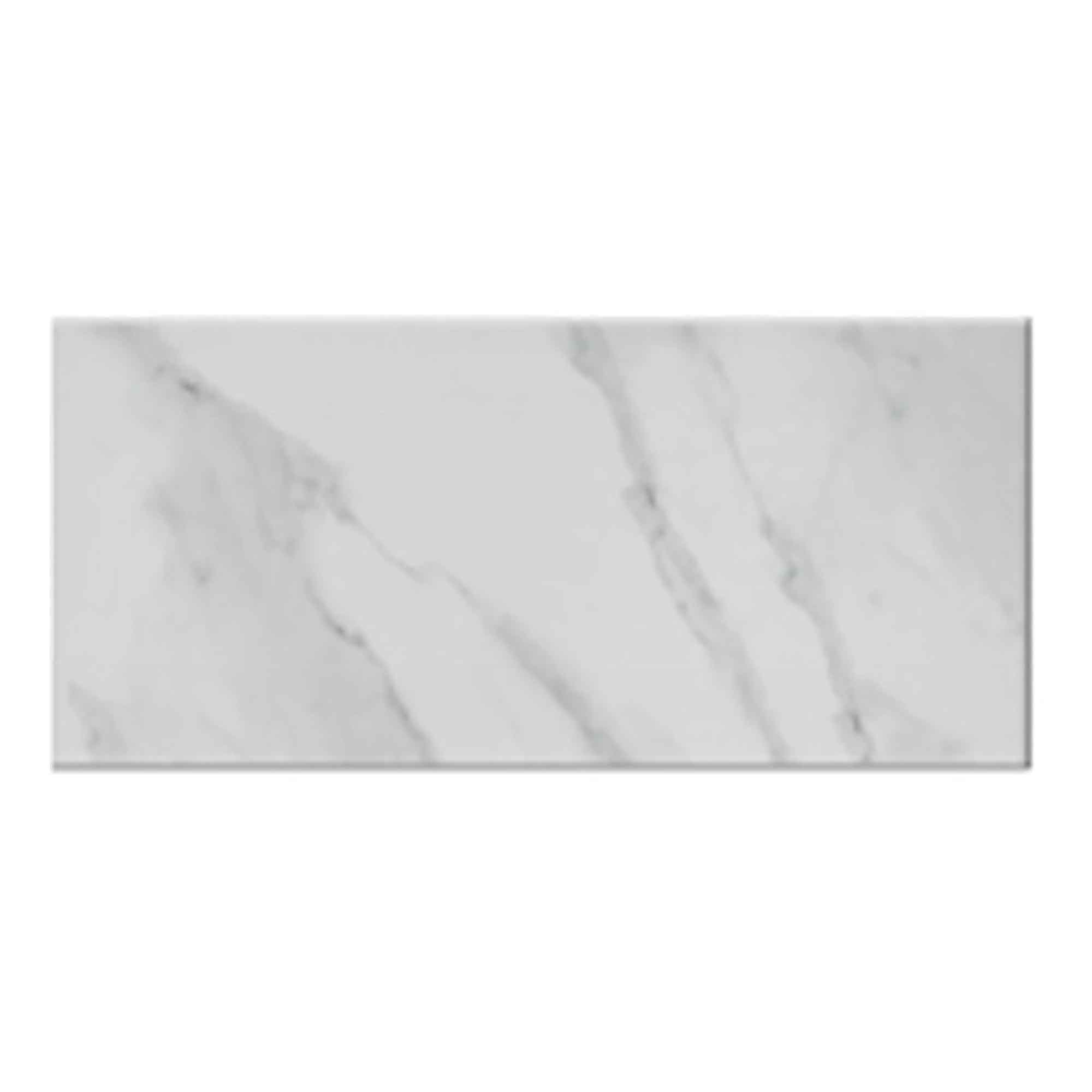 Boite de céramique en porcelaine, 12'' x 24'', Marble