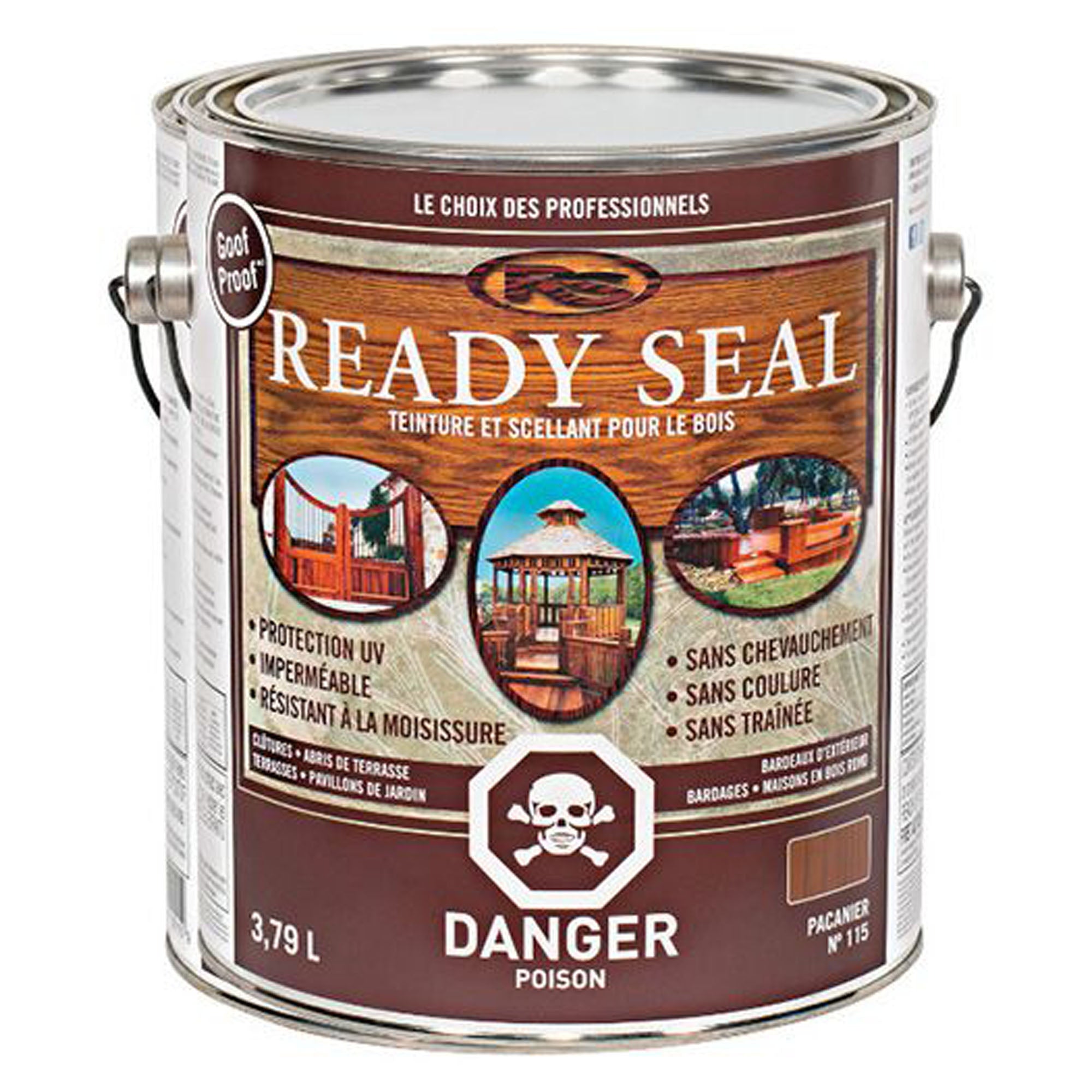 Teinture extérieure, brun mission, 3,79 litres