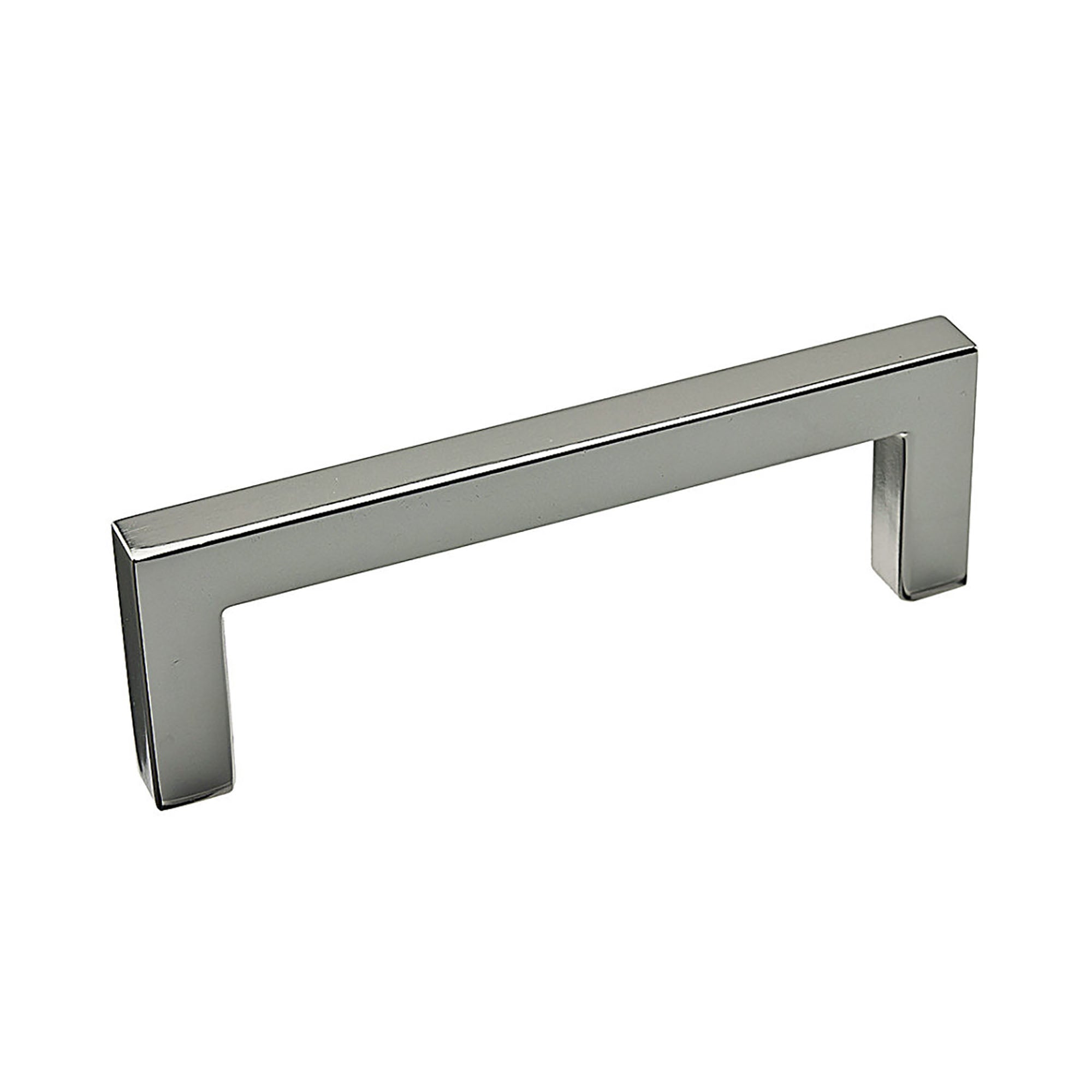 Poignée transitionnelle # 873 en métal nickel poli, 96 mm C/C