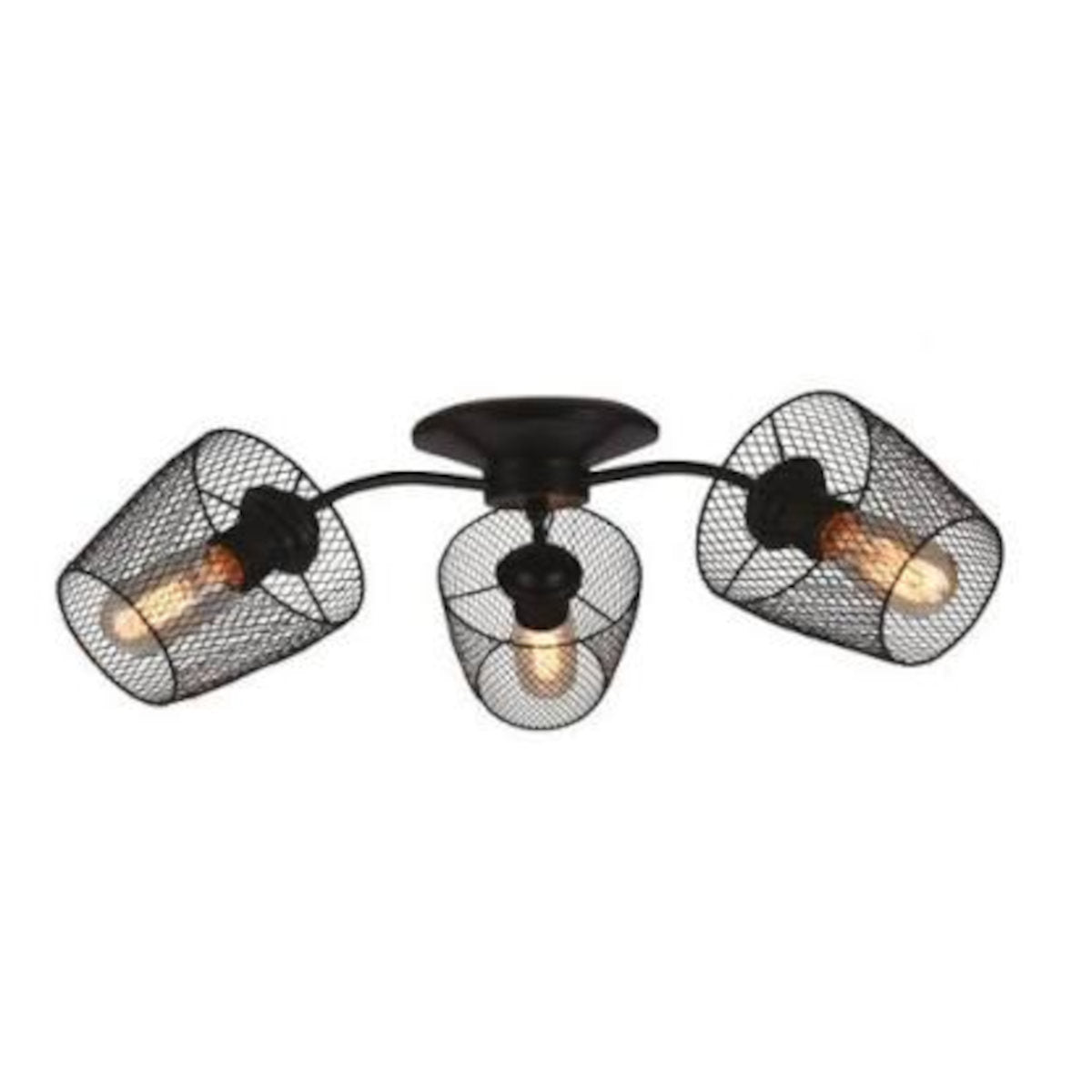 Luminaire Suspendu Charles, 3 Lumiere, Noir